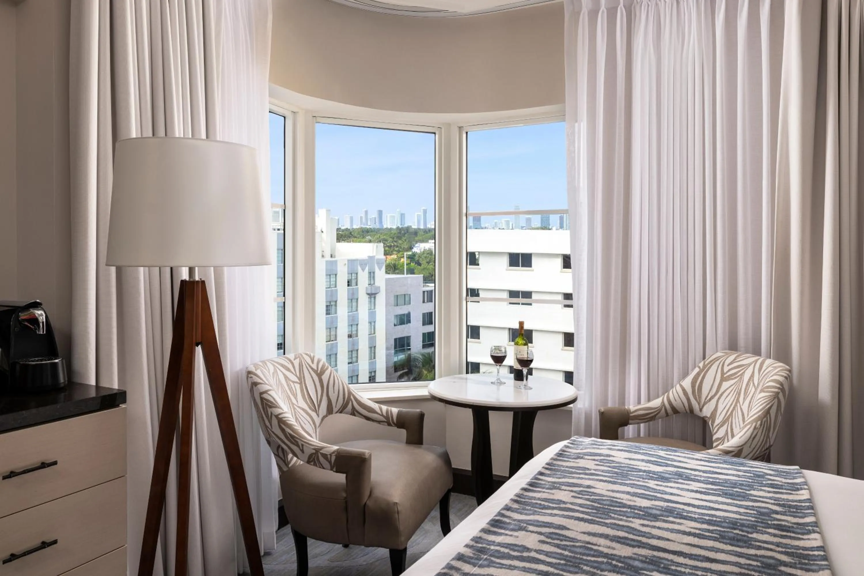 View (from property/room), Bed in The Palms Hotel & Spa