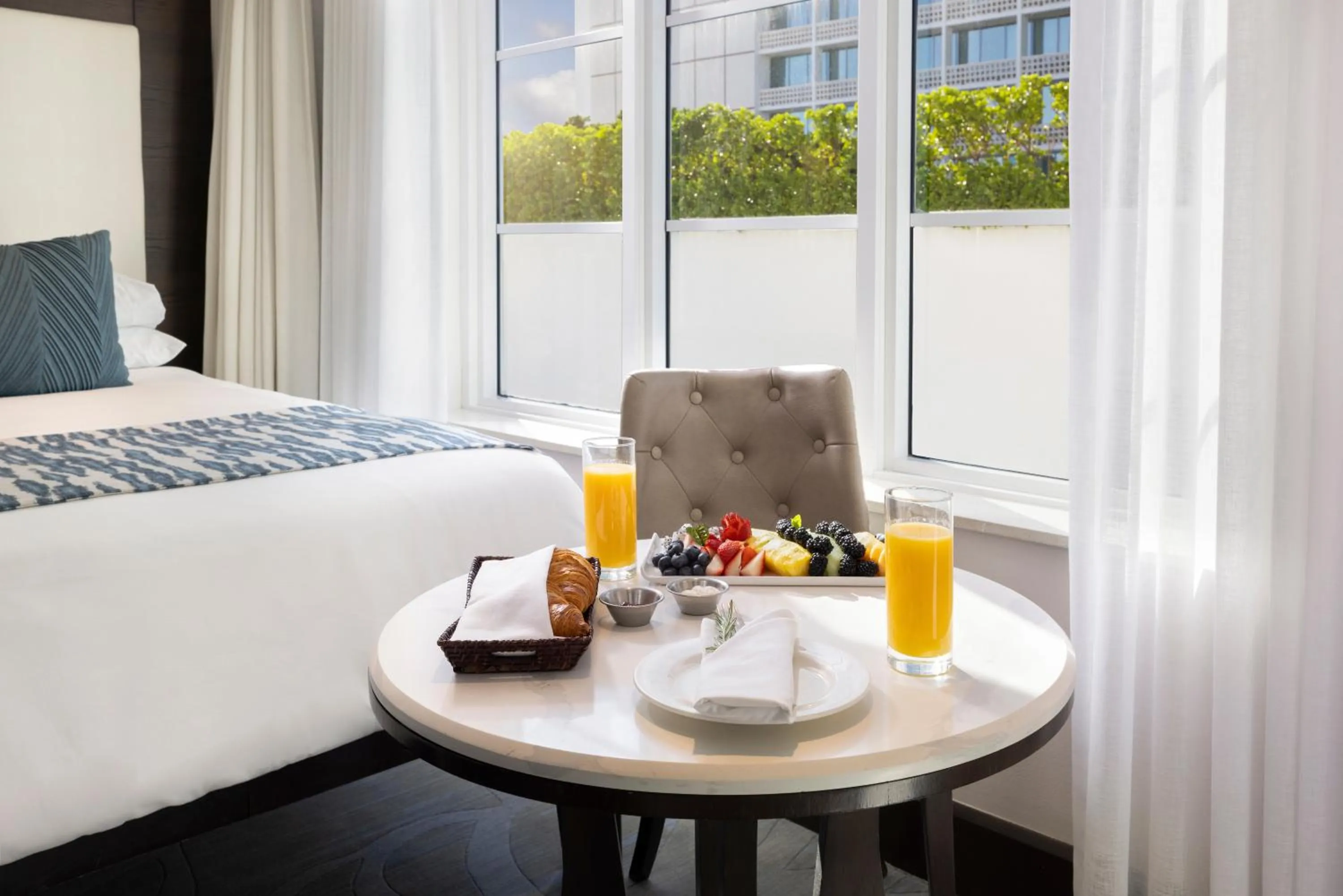 View (from property/room), Bed in The Palms Hotel & Spa