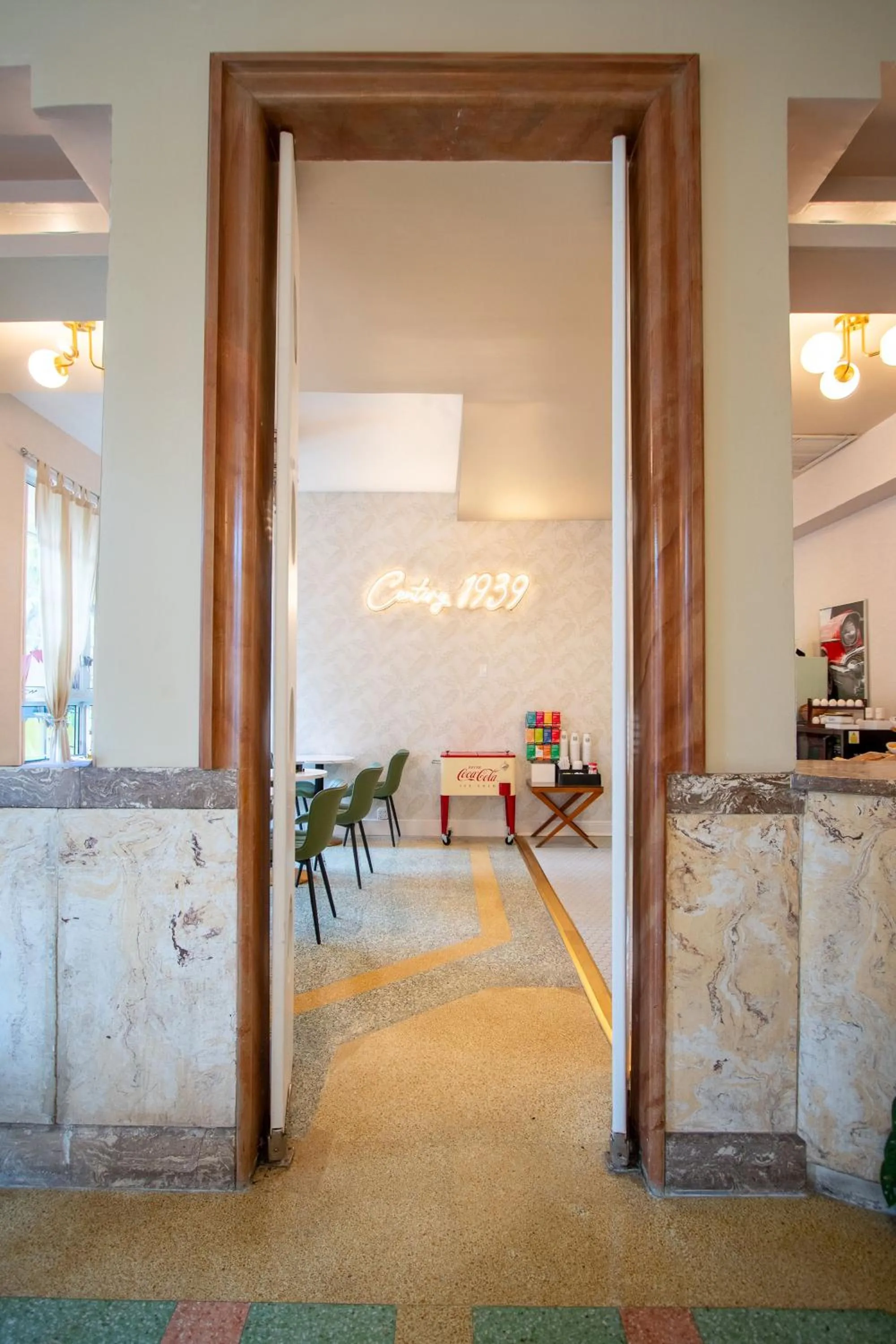 Seating area in Century Hotel