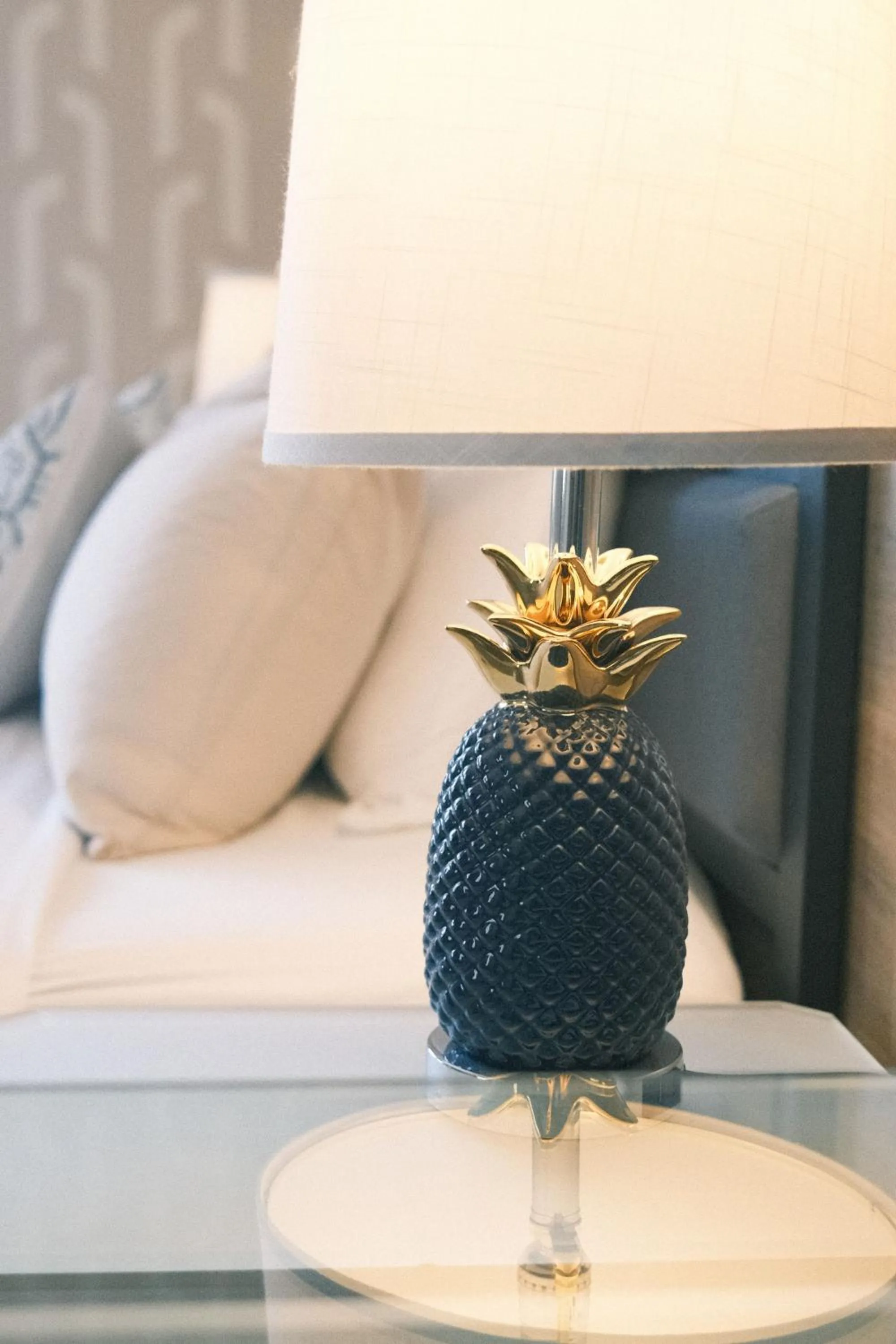 Decorative detail, Bed in Century Hotel