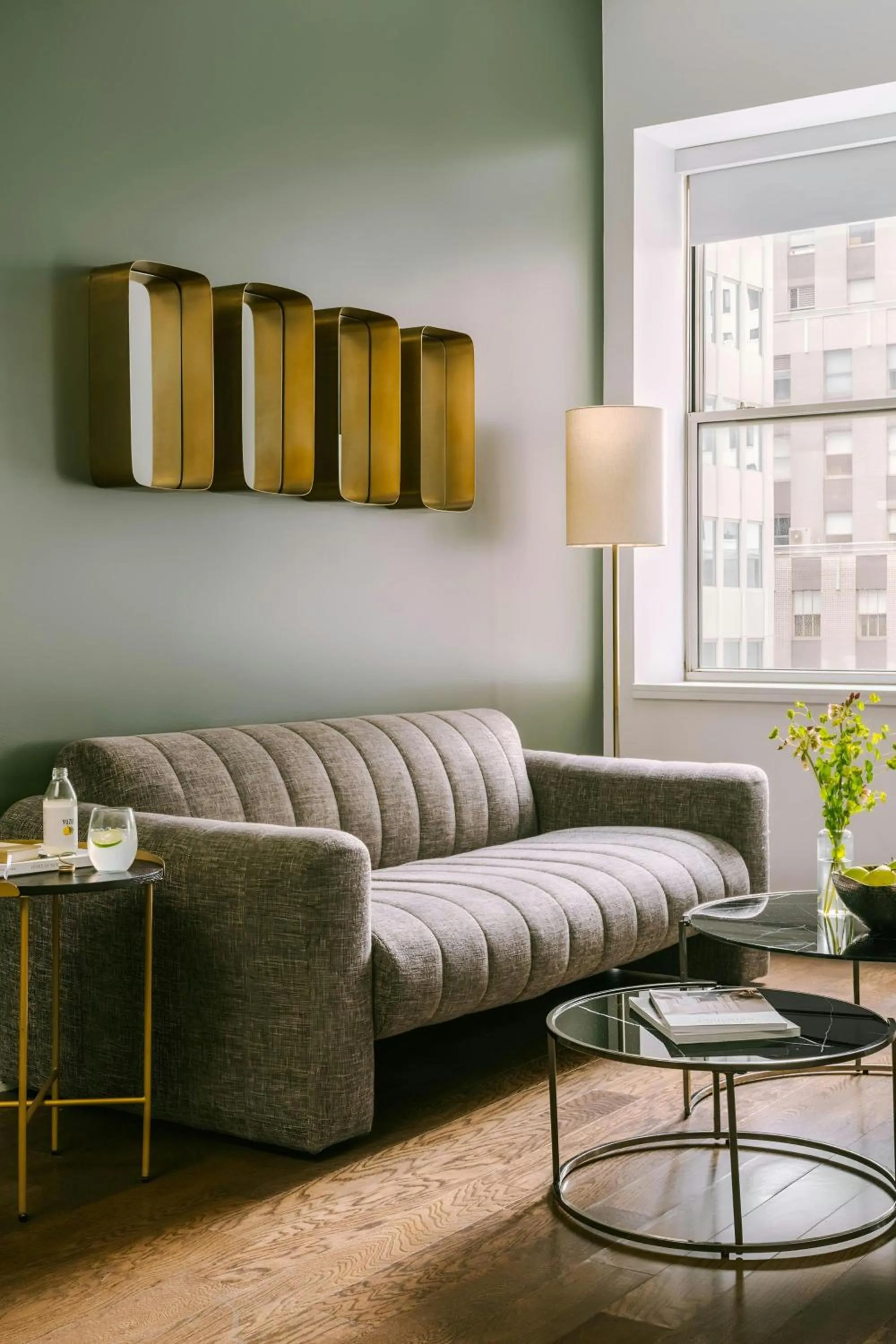 Living room in Sonder by Marriott Bonvoy One Platt Apartments Financial District