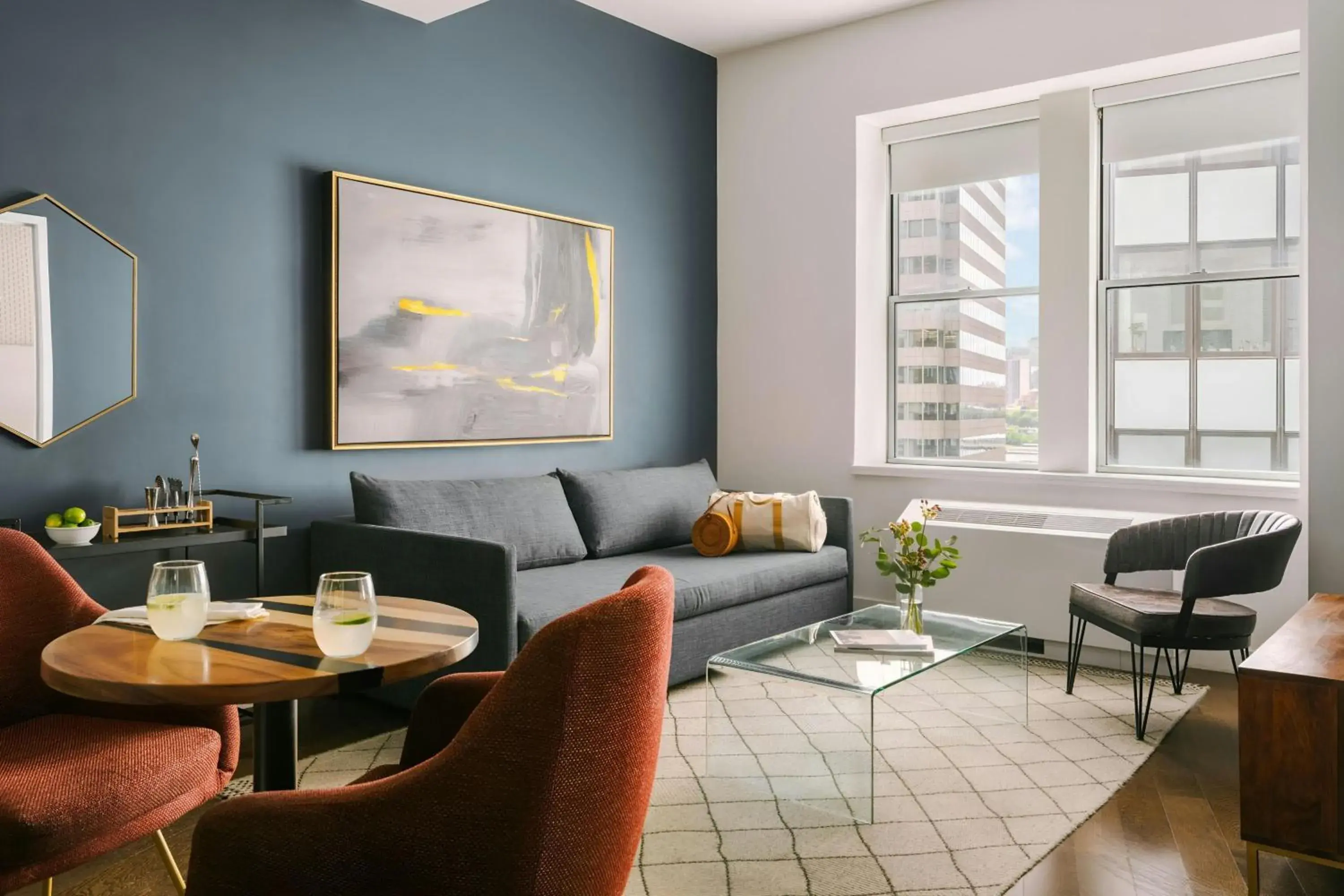 One-Bedroom Superior Apartment with Queen and Sofa Bed in Sonder by Marriott Bonvoy One Platt Apartments Financial District One-Bedroom Superior Apartment with Queen and Sofa Bed in Sonder by Marriott Bonvoy One Platt Apartments Financial District