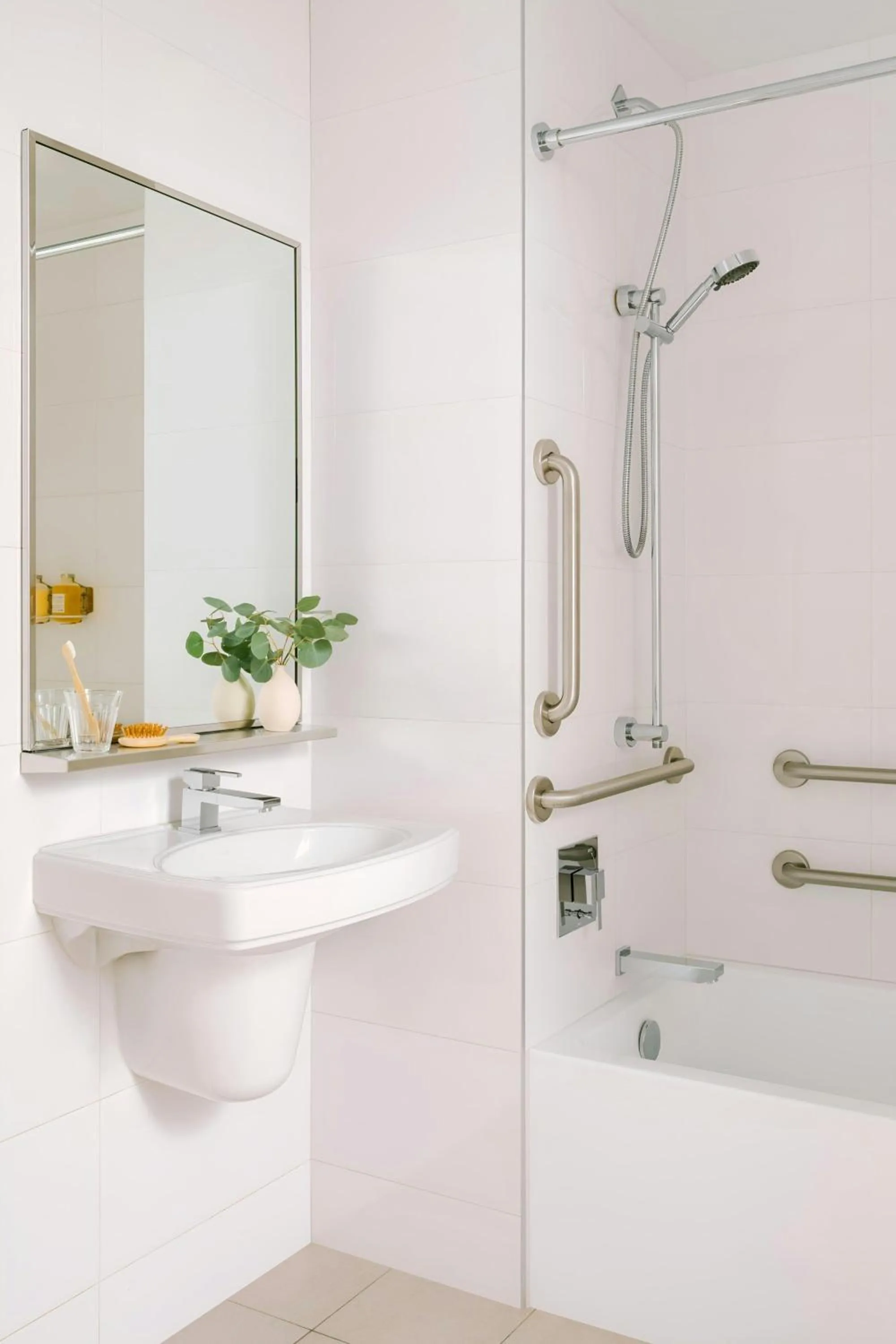 Bathroom in Sonder by Marriott Bonvoy One Platt Apartments Financial District