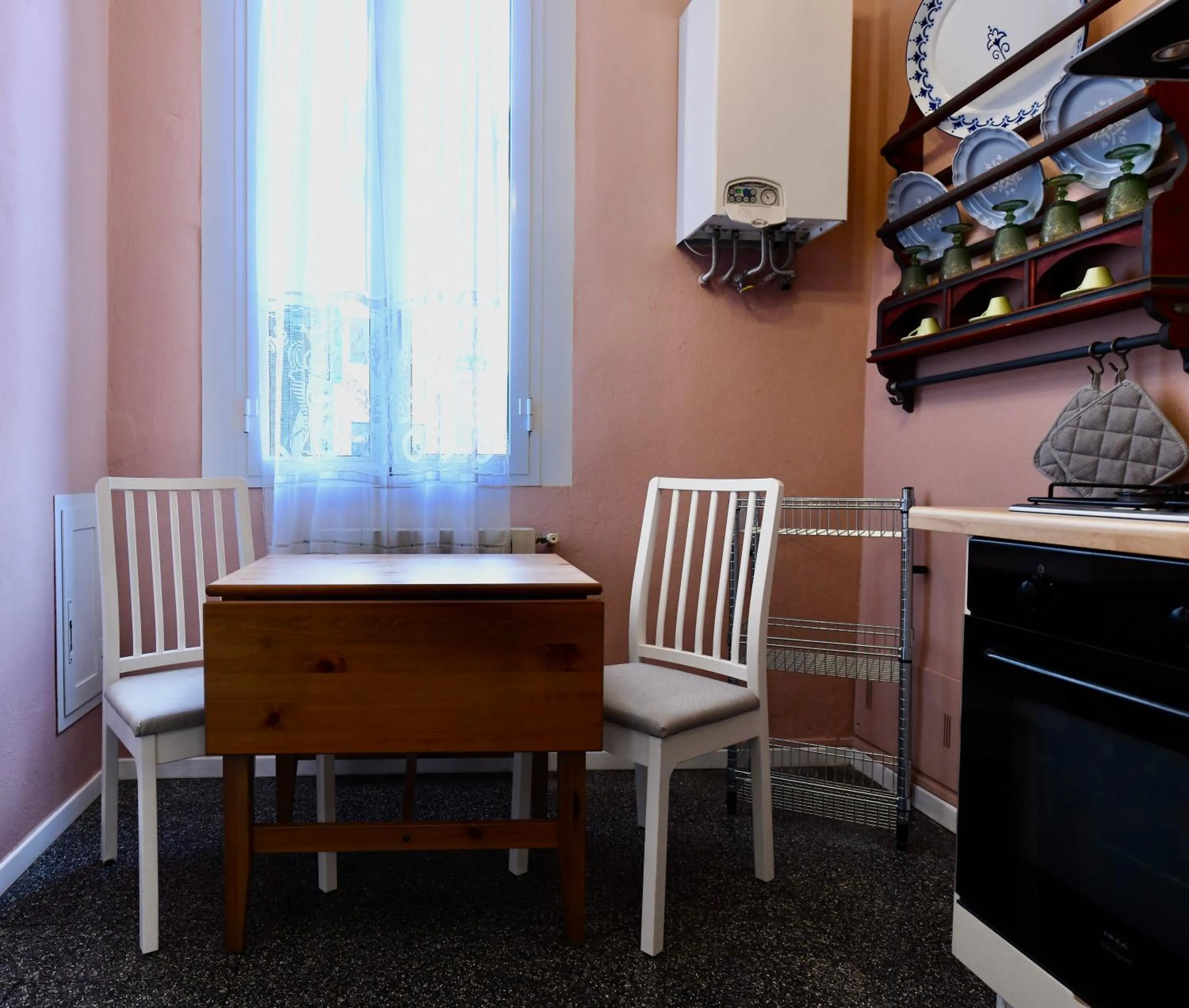 Kitchen or kitchenette in Hotel Villa Maria & Apartment