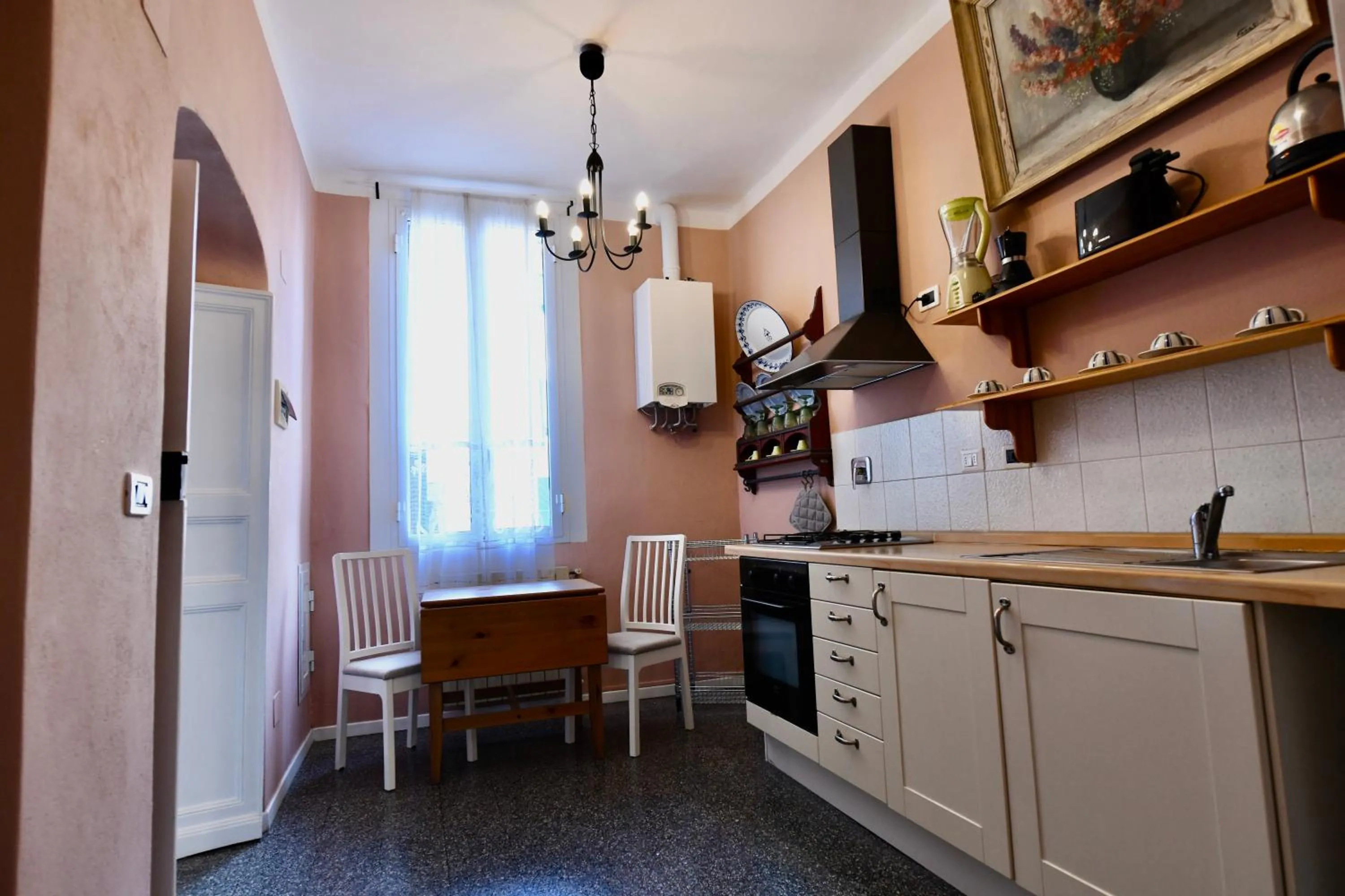 Kitchen or kitchenette in Hotel Villa Maria & Apartment