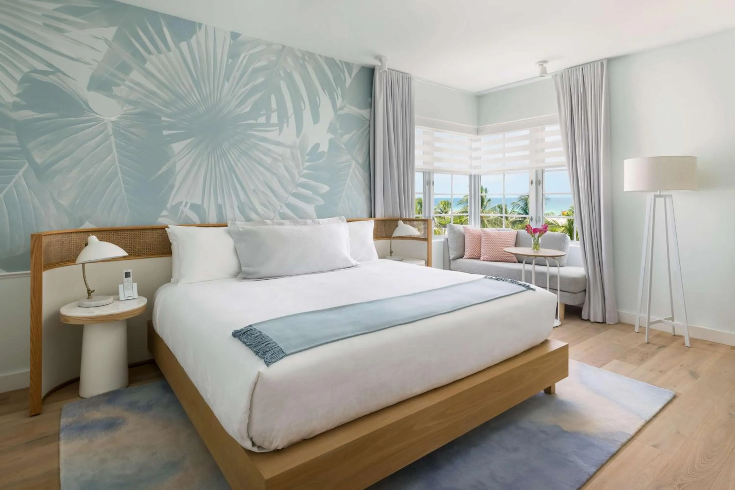 Living room, Bed in The Gabriel Miami South Beach, Curio Collection by Hilton