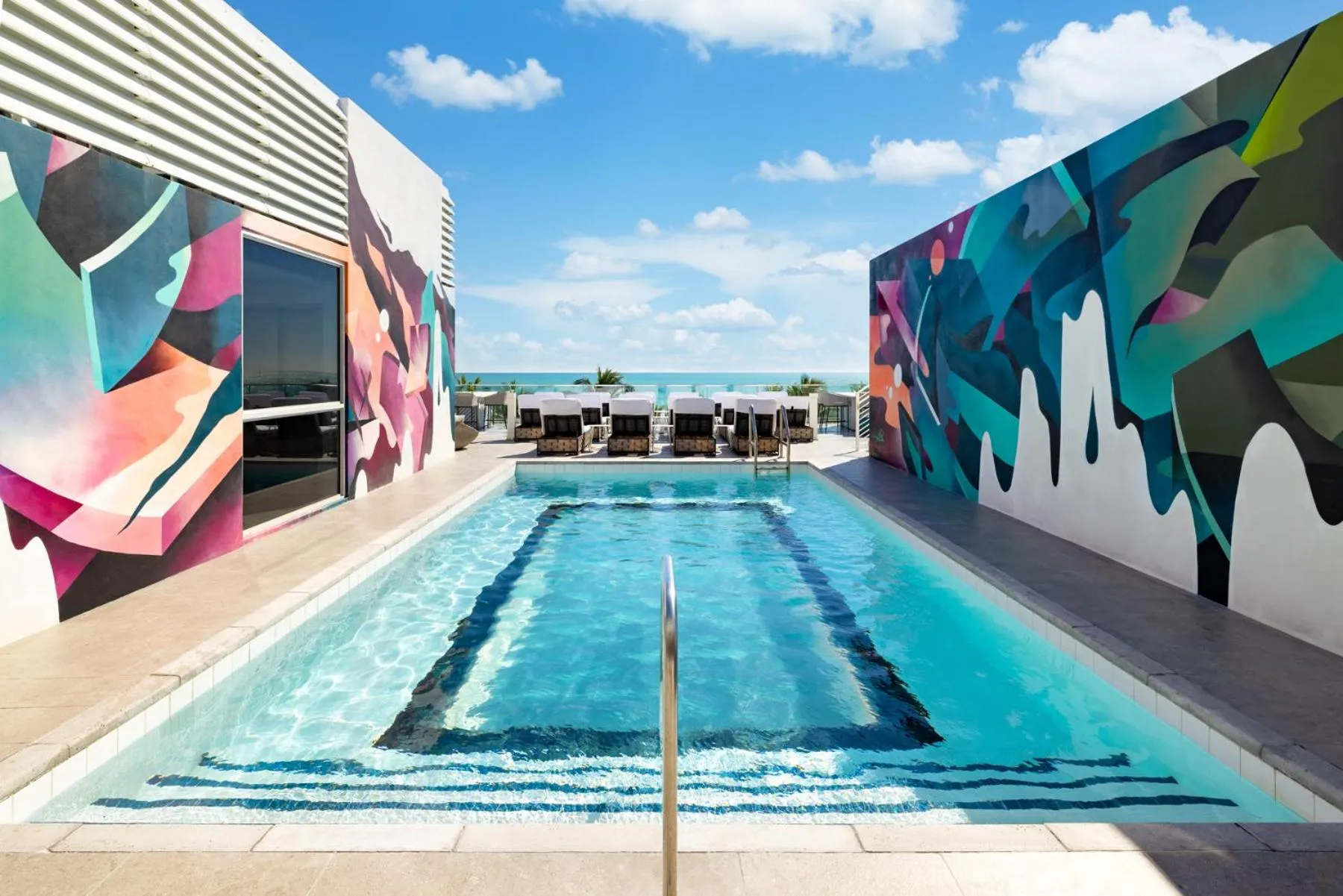 Pool view in Park Central South Beach