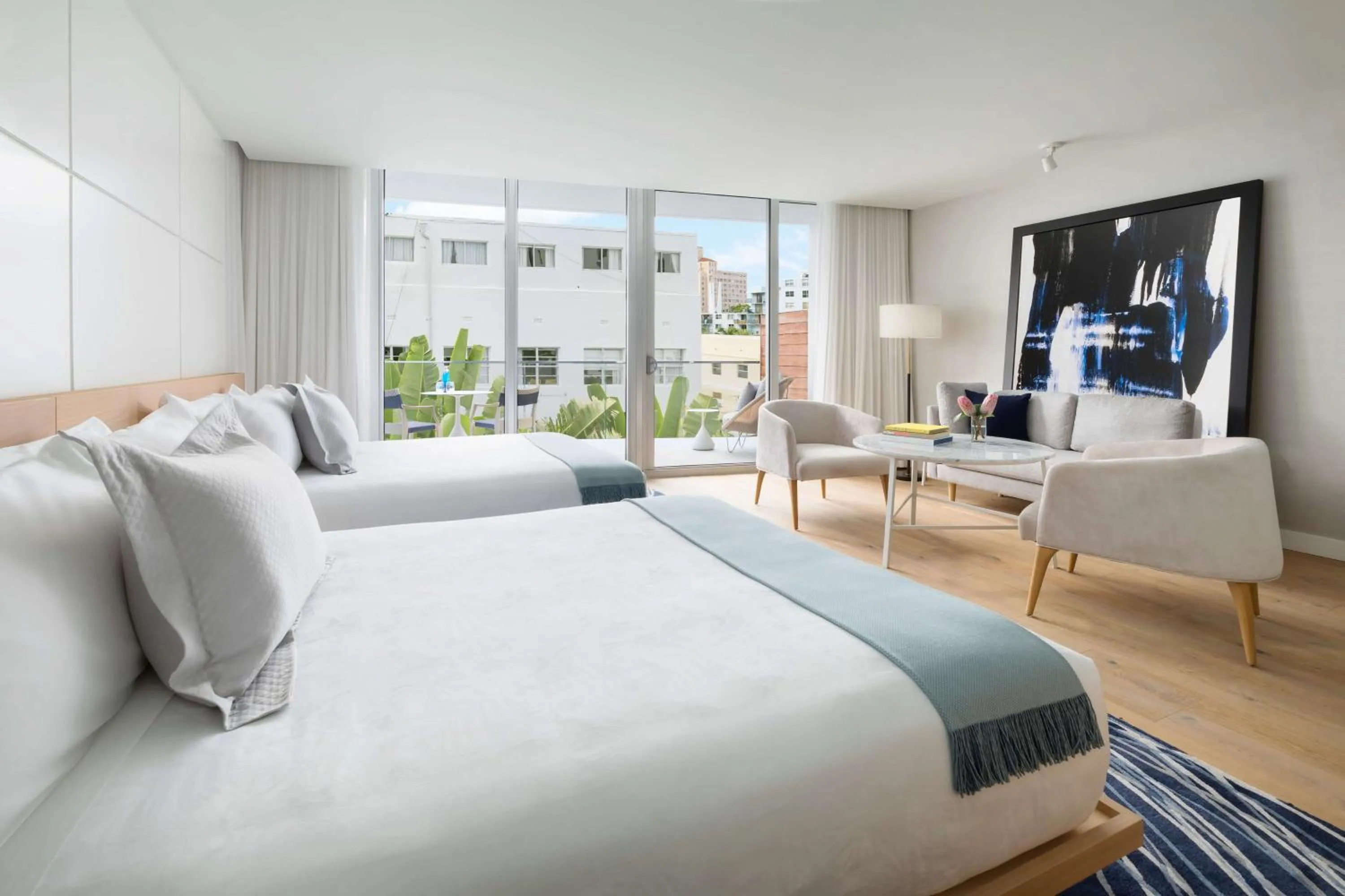 View (from property/room), Bed in The Gabriel Miami South Beach, Curio Collection by Hilton