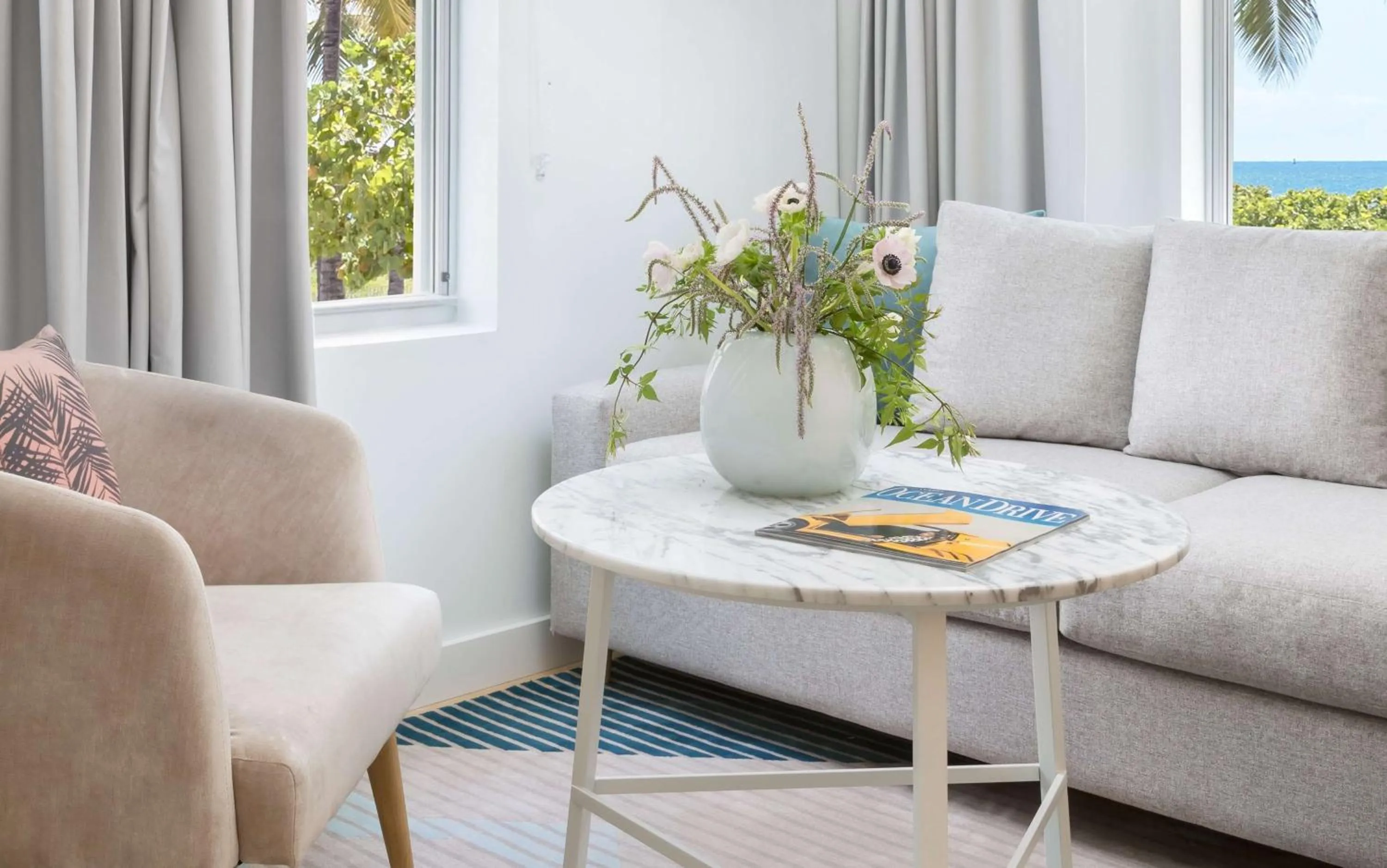 Living room in The Gabriel Miami South Beach, Curio Collection by Hilton