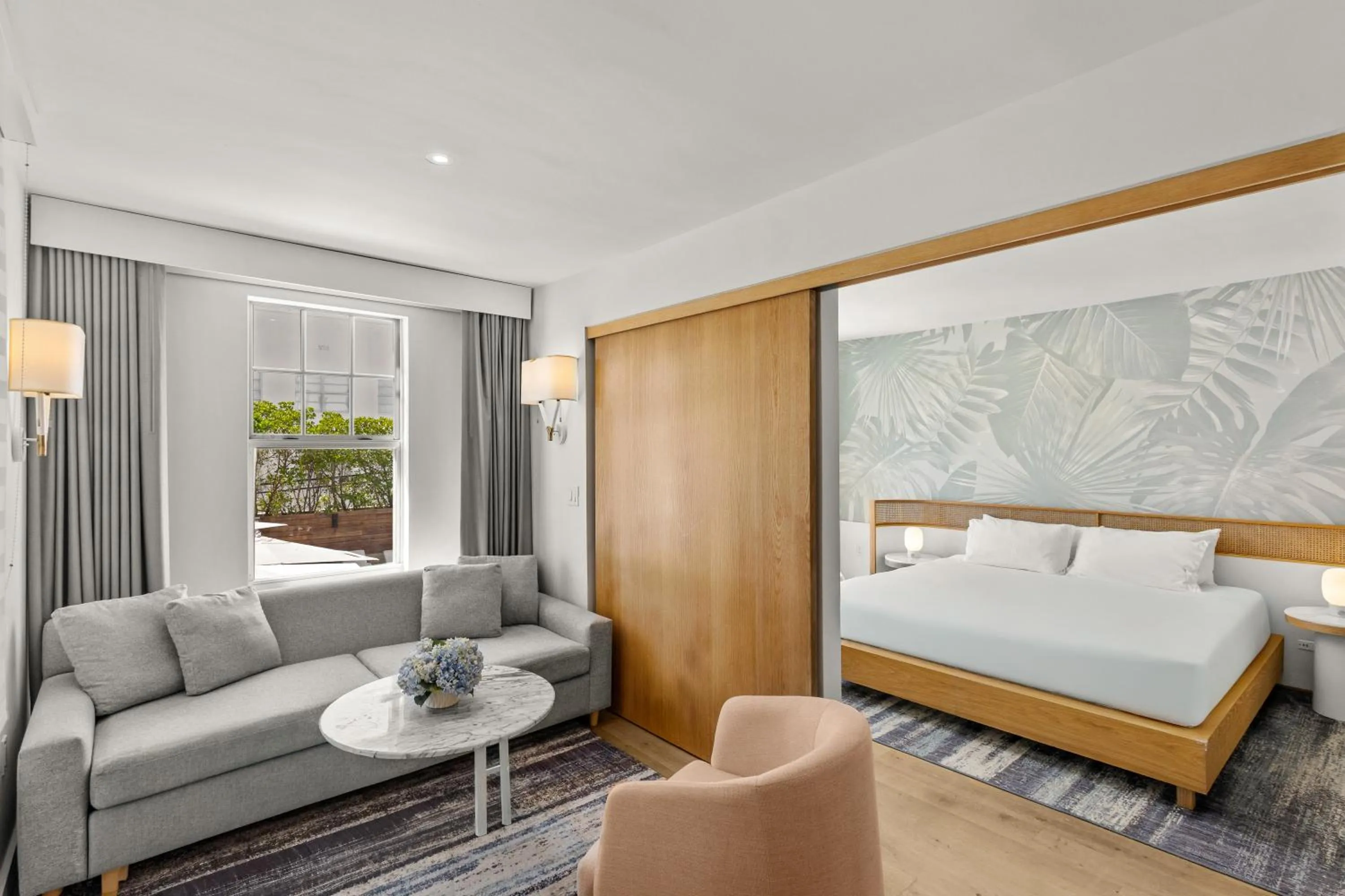 Bed in Park Central South Beach