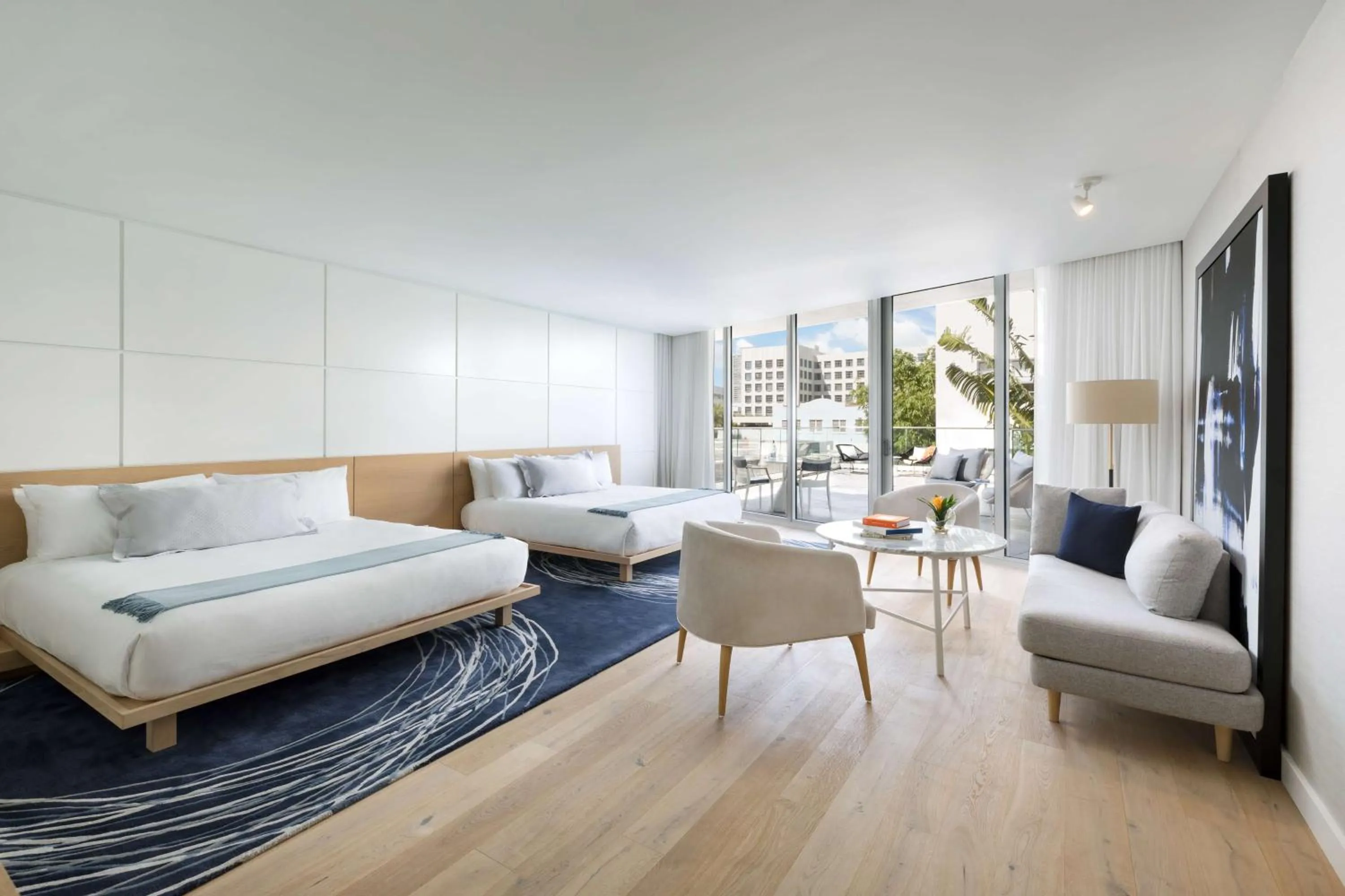 View (from property/room), Bed in The Gabriel Miami South Beach, Curio Collection by Hilton