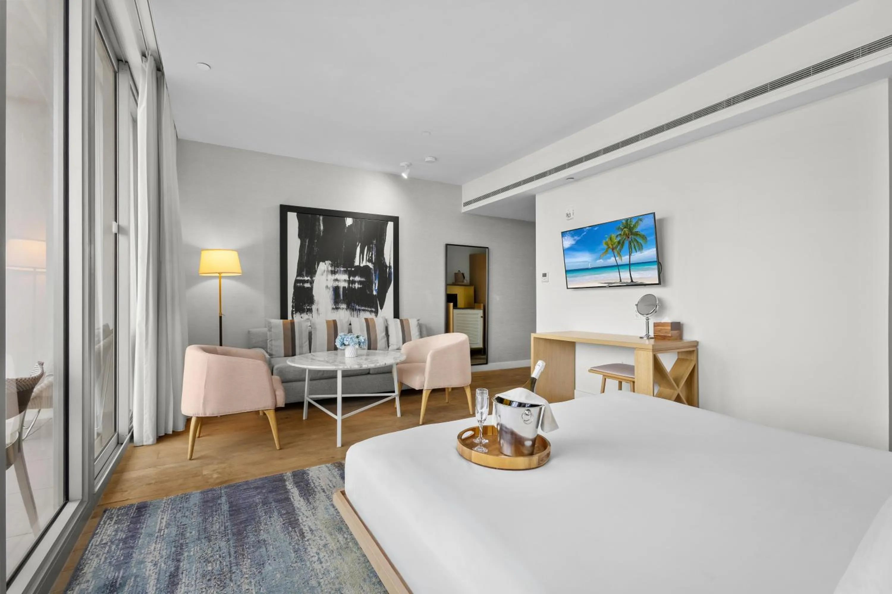 Bed in Park Central South Beach