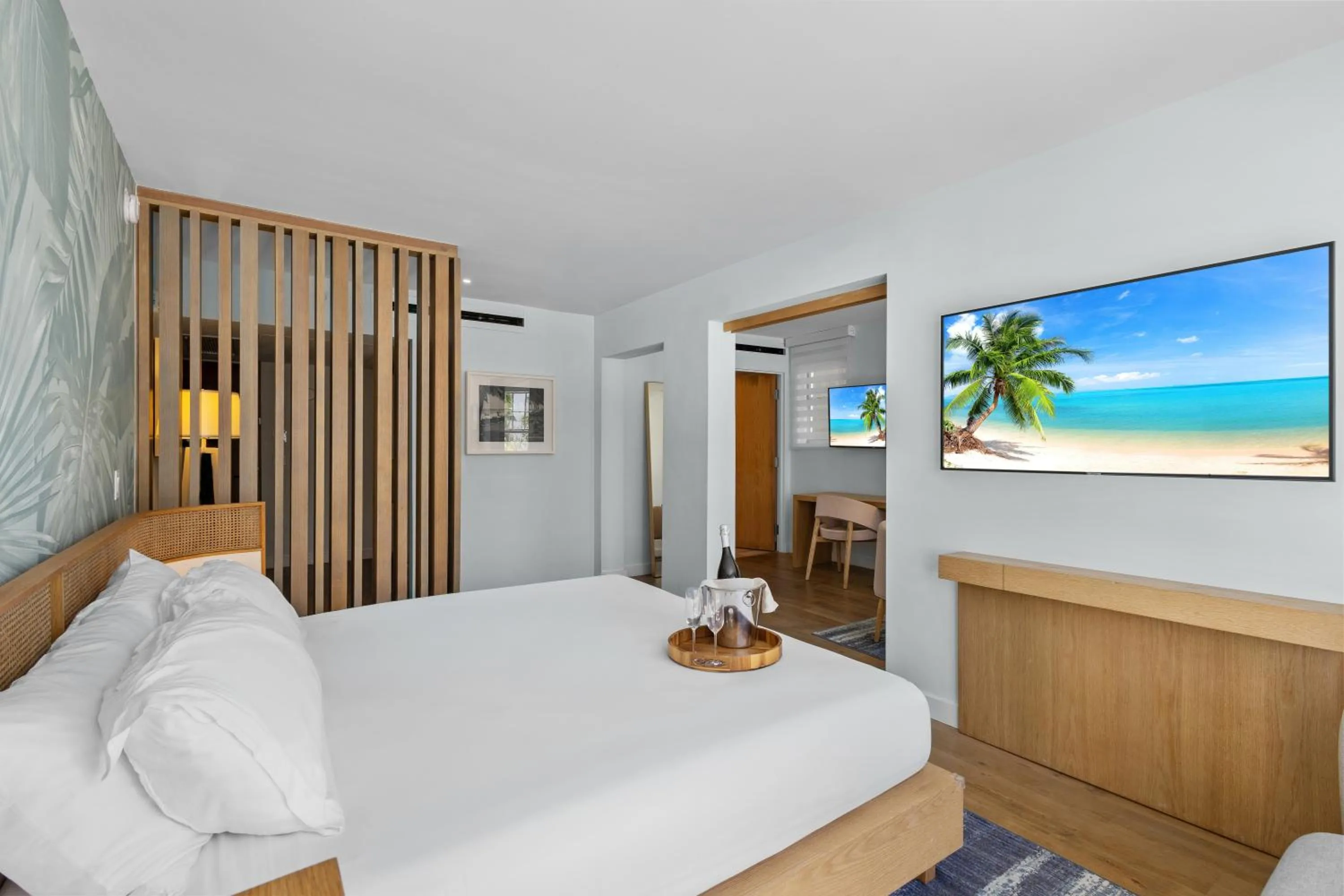 Bed in Park Central South Beach