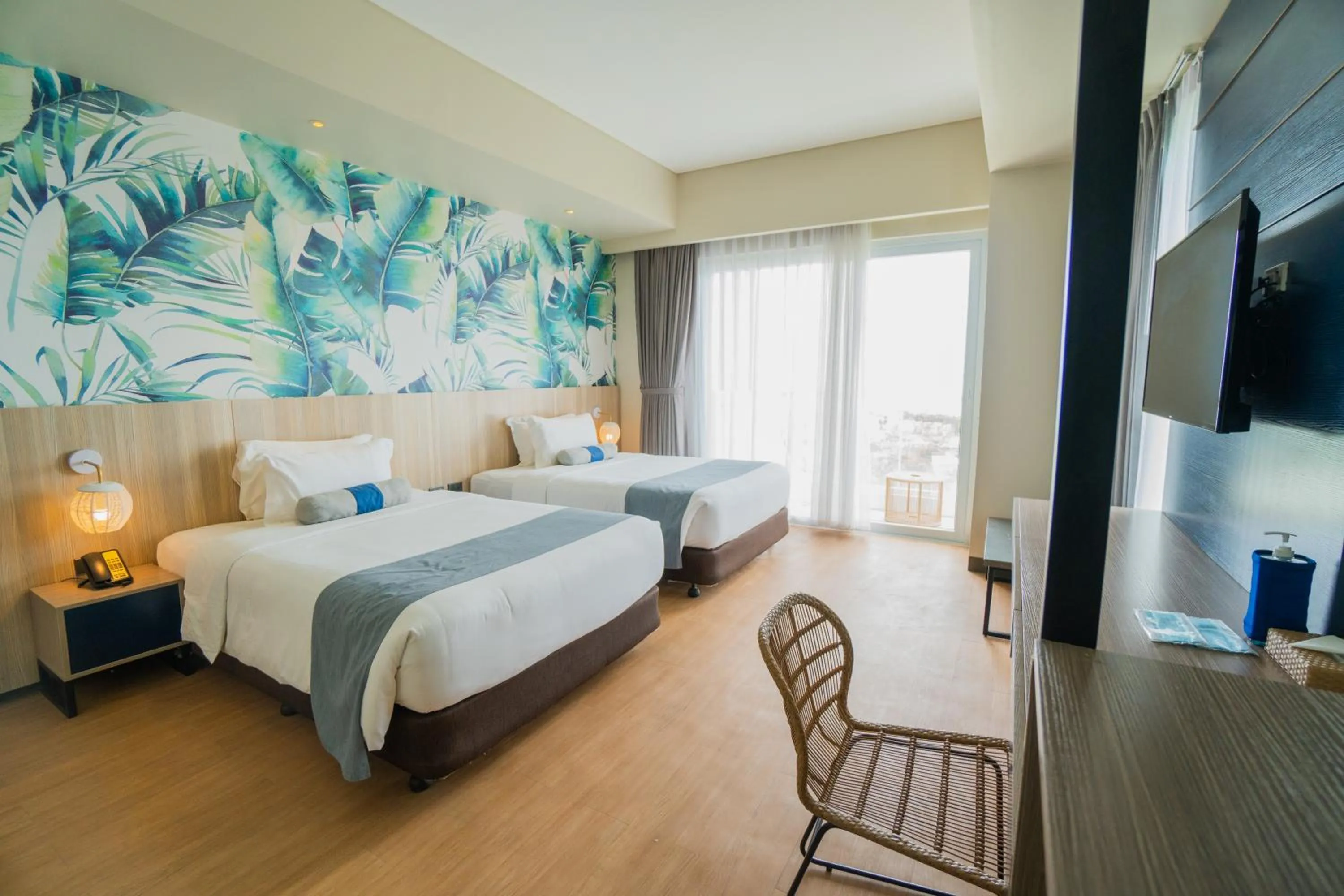 Bed in Solea Palm Resort Mactan