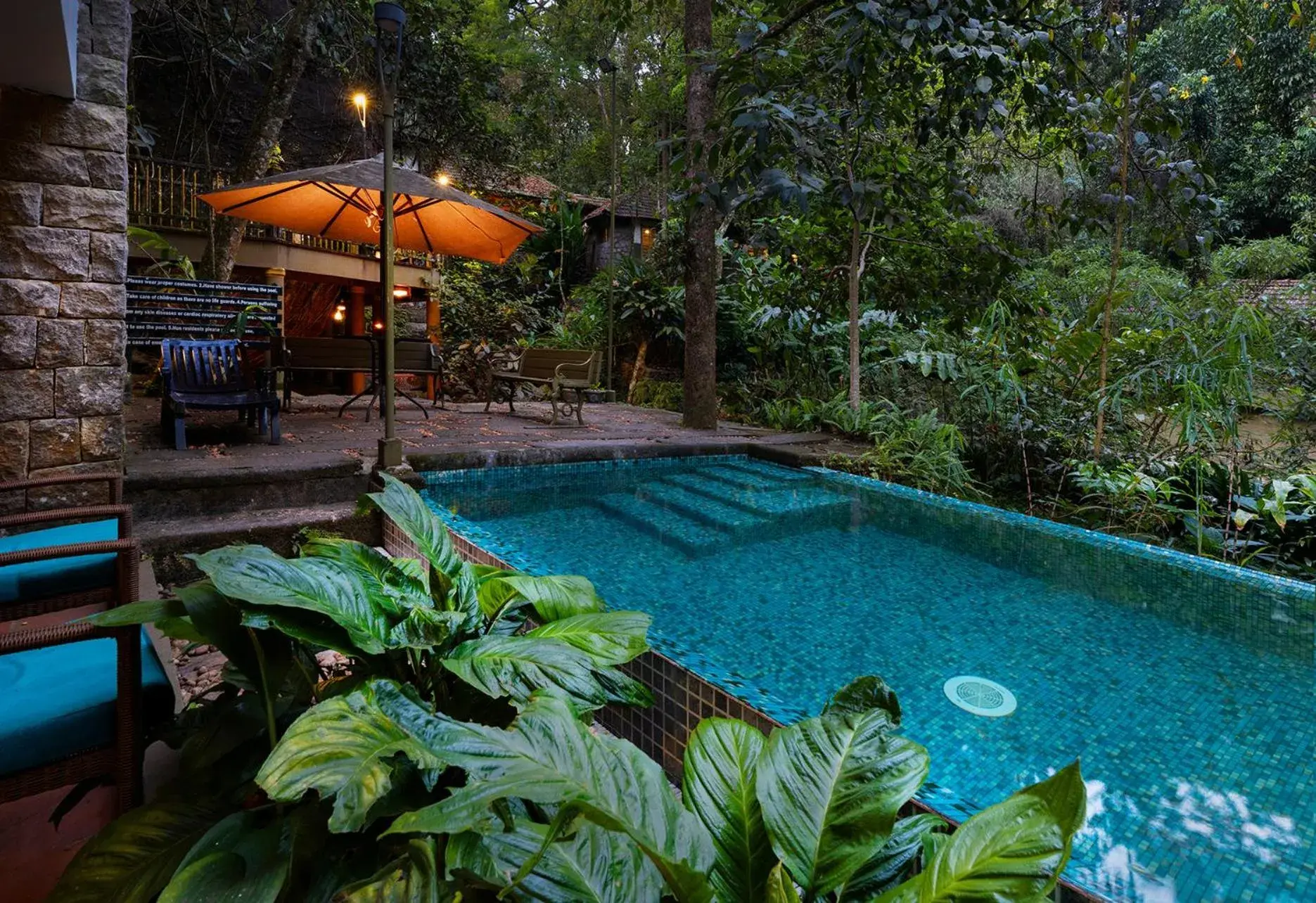 Swimming pool in Mystic Mayapott, Thekkady Swimming pool in Mystic Mayapott, Thekkady