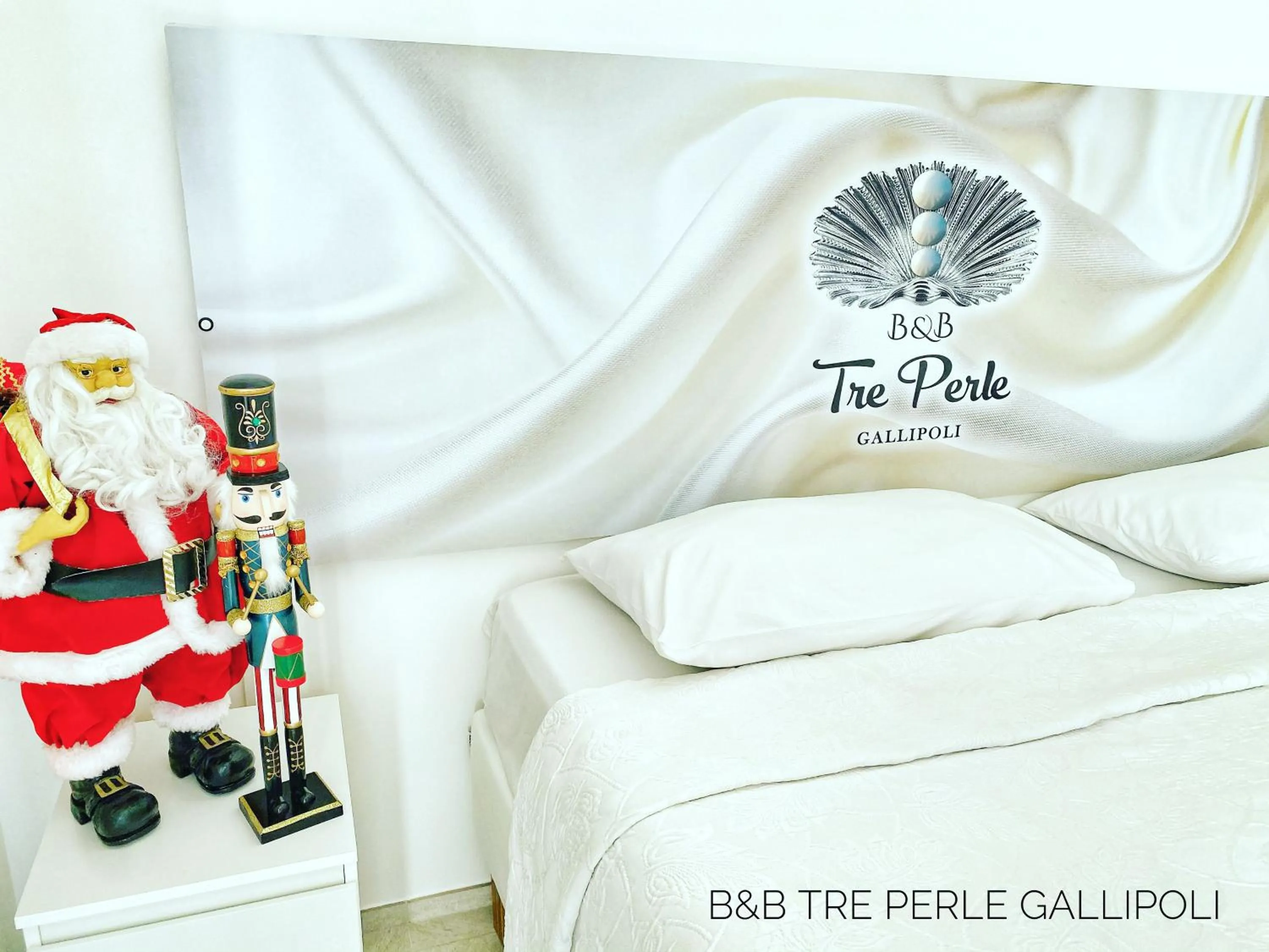 Bed in B&b Tre Perle