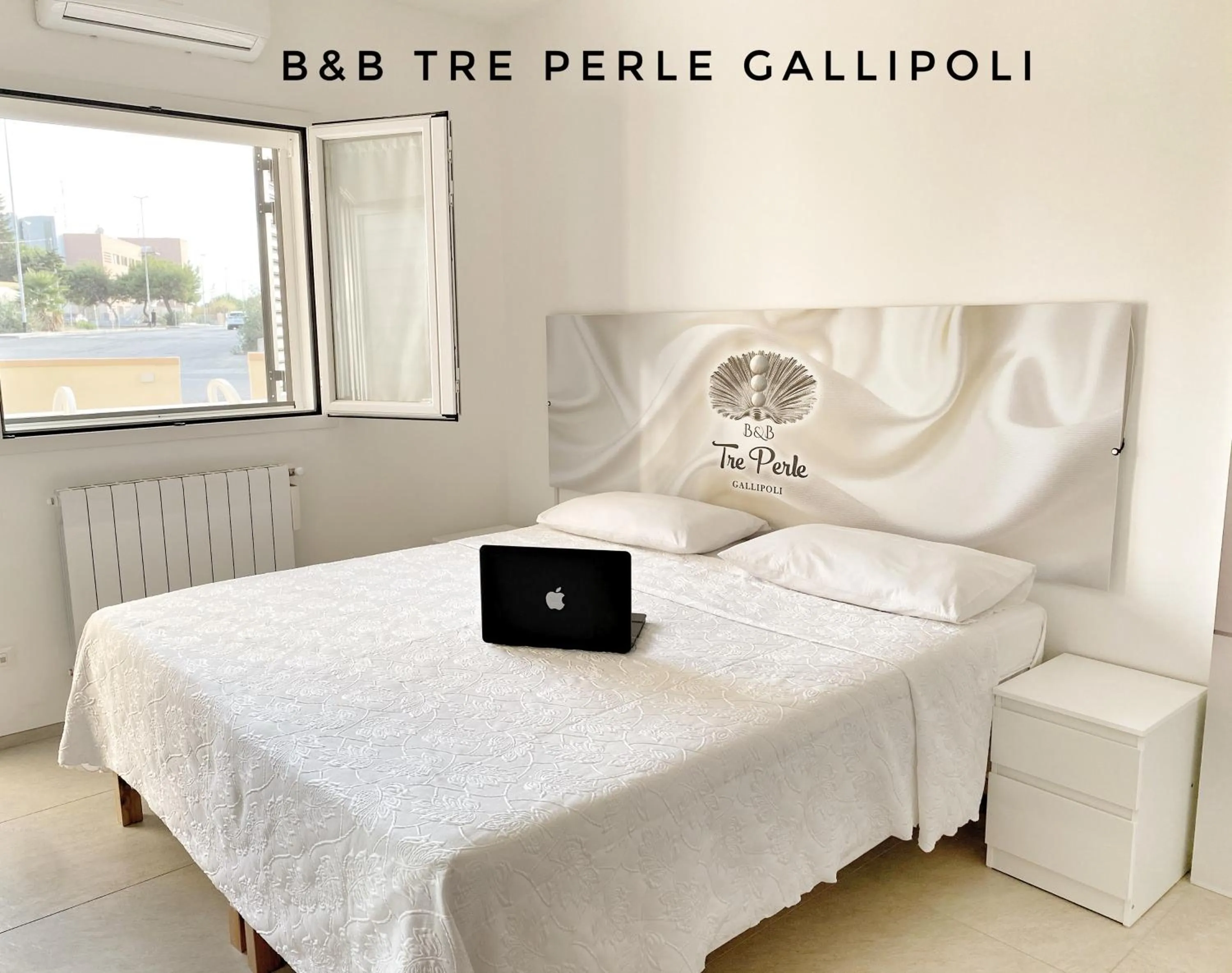 Bed in B&b Tre Perle