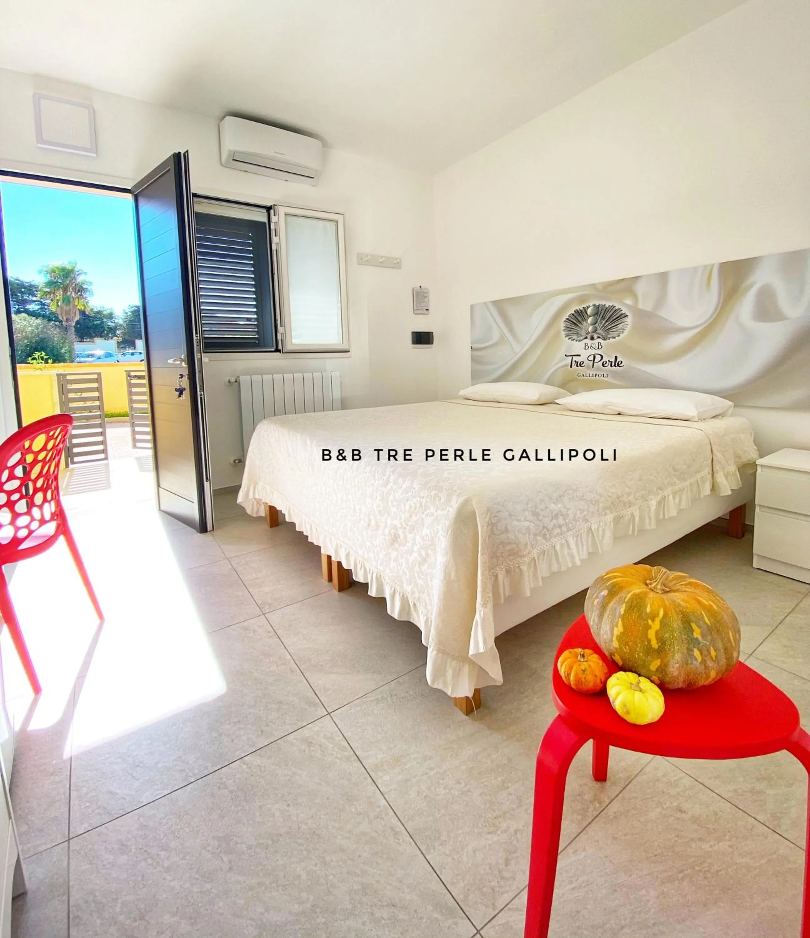Bed in B&b Tre Perle
