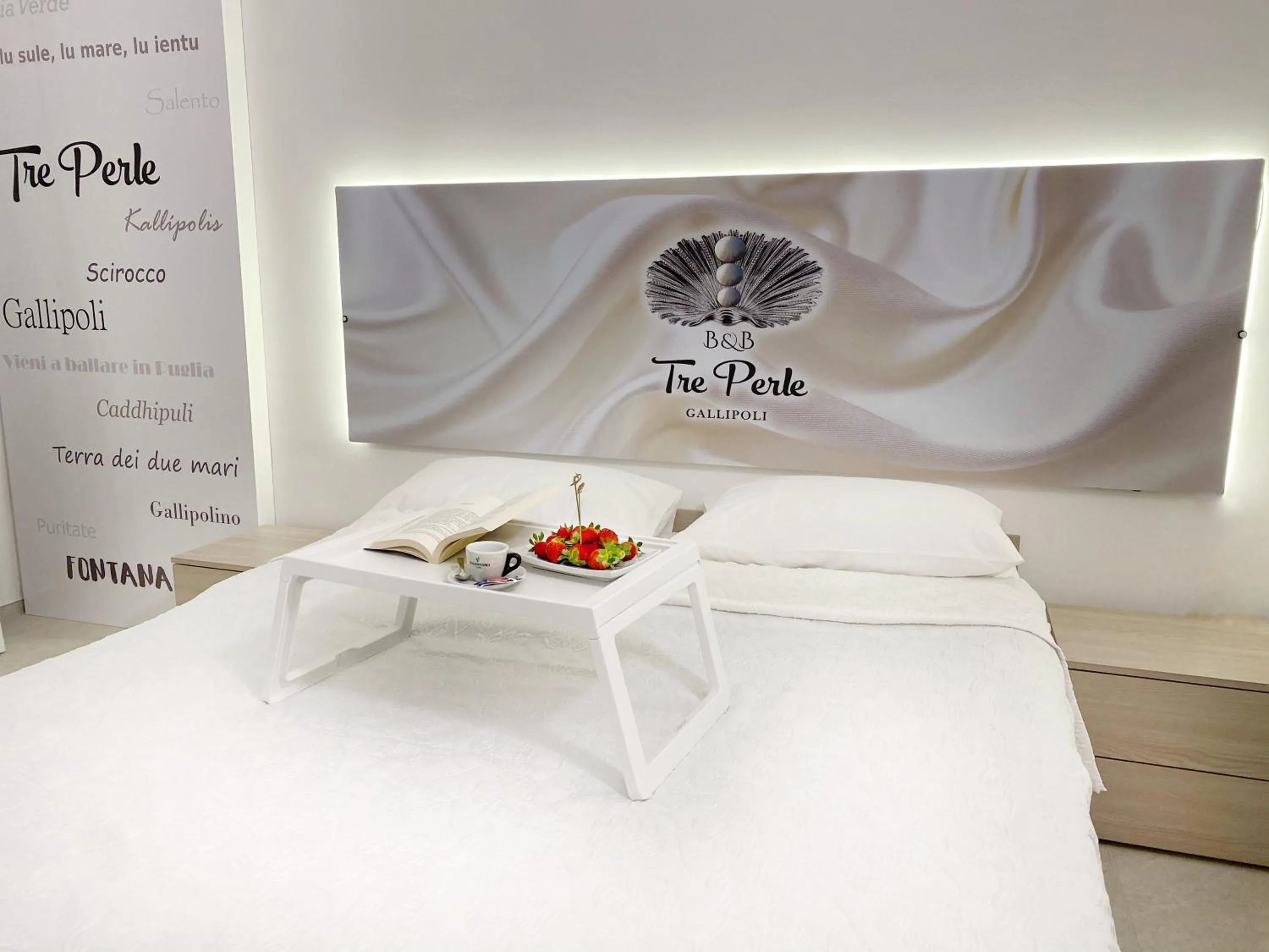 Bed in B&b Tre Perle