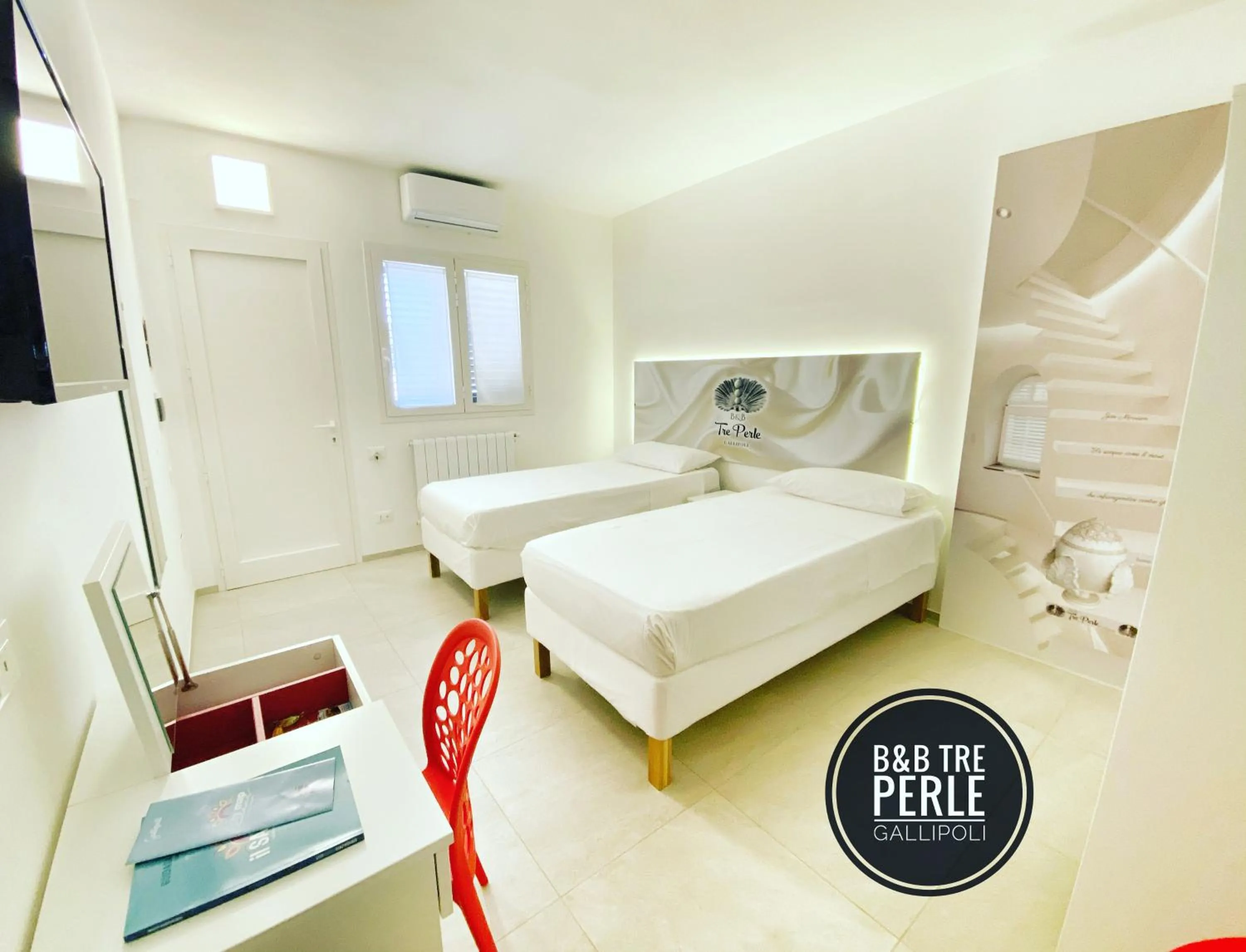 Bed in B&b Tre Perle