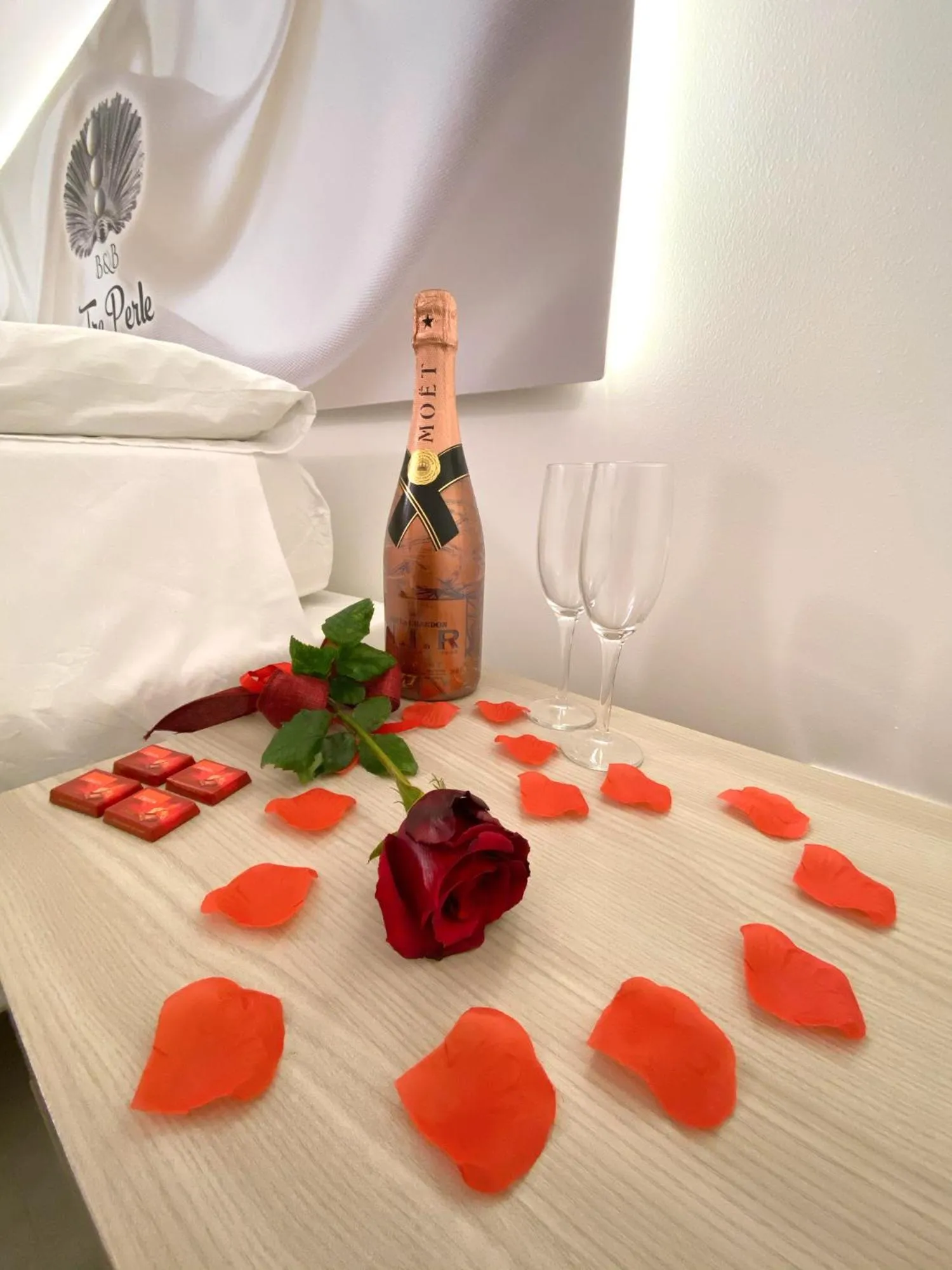 Bed in B&b Tre Perle