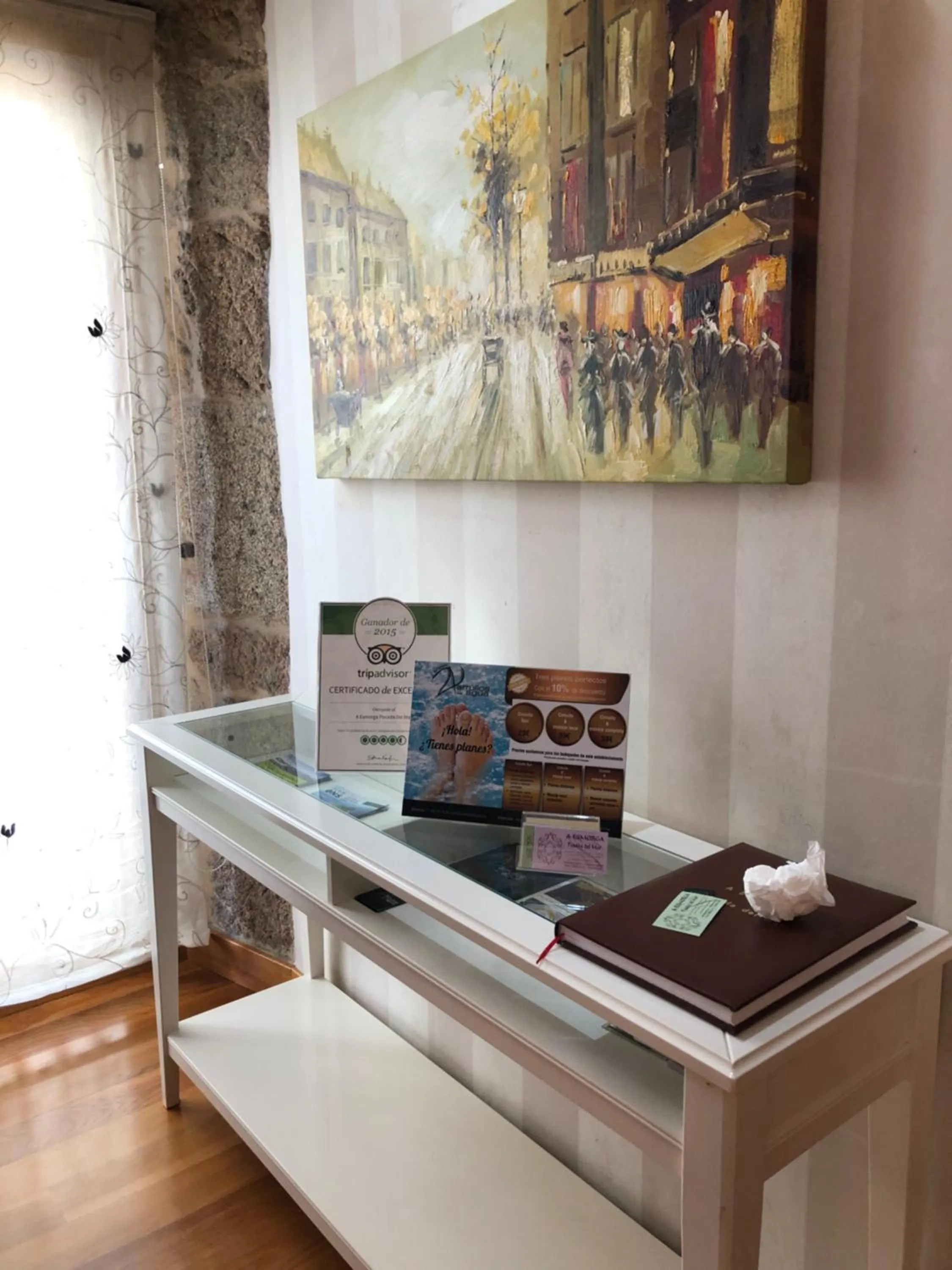 Lobby or reception in A Esmorga-Posada del Mar