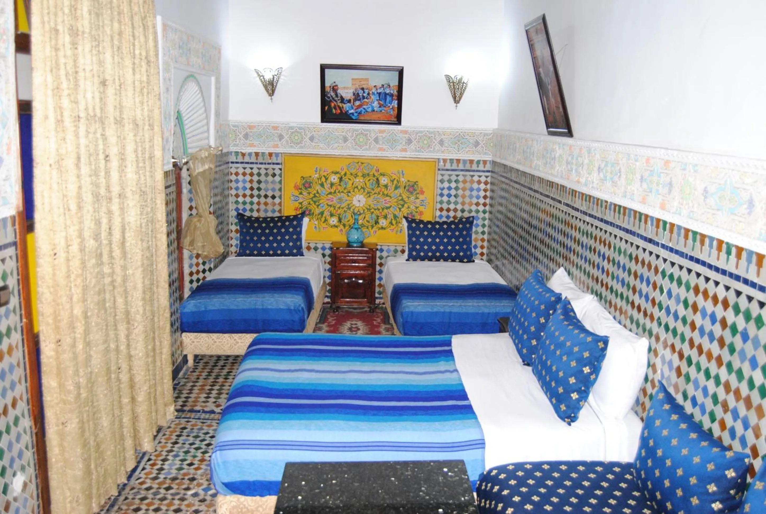 Bed in Riad El Bacha