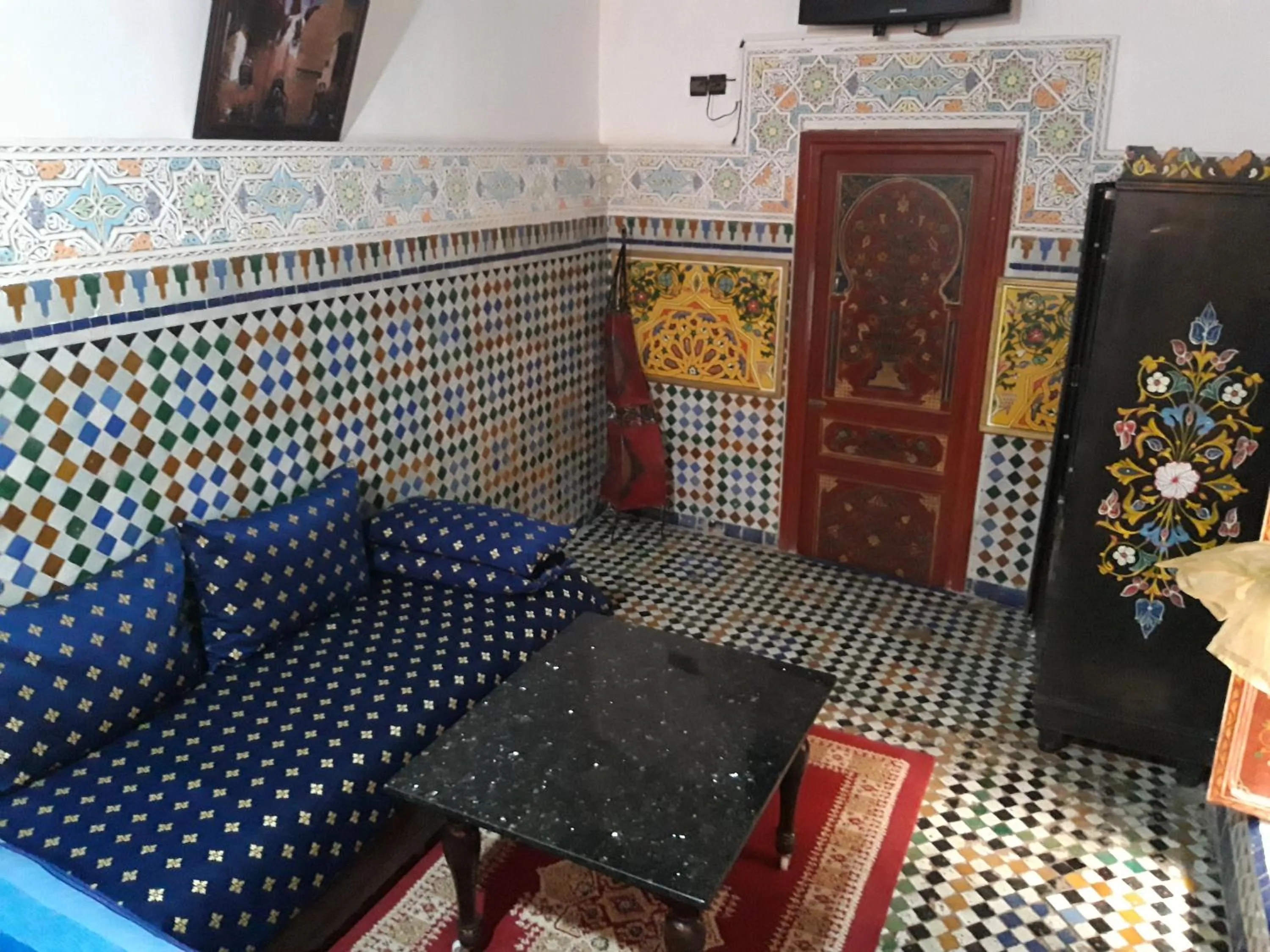 Living room in Riad El Bacha