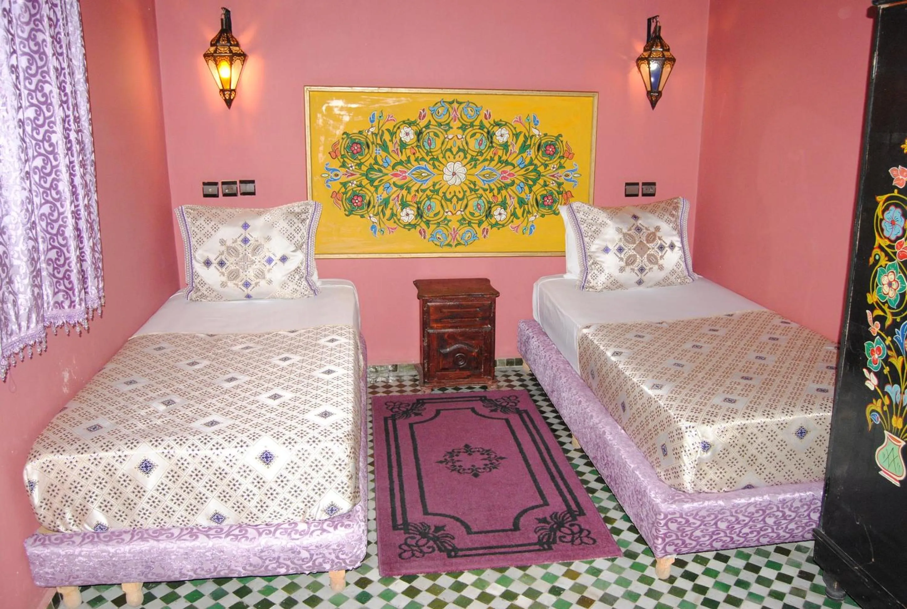 Bed in Riad El Bacha