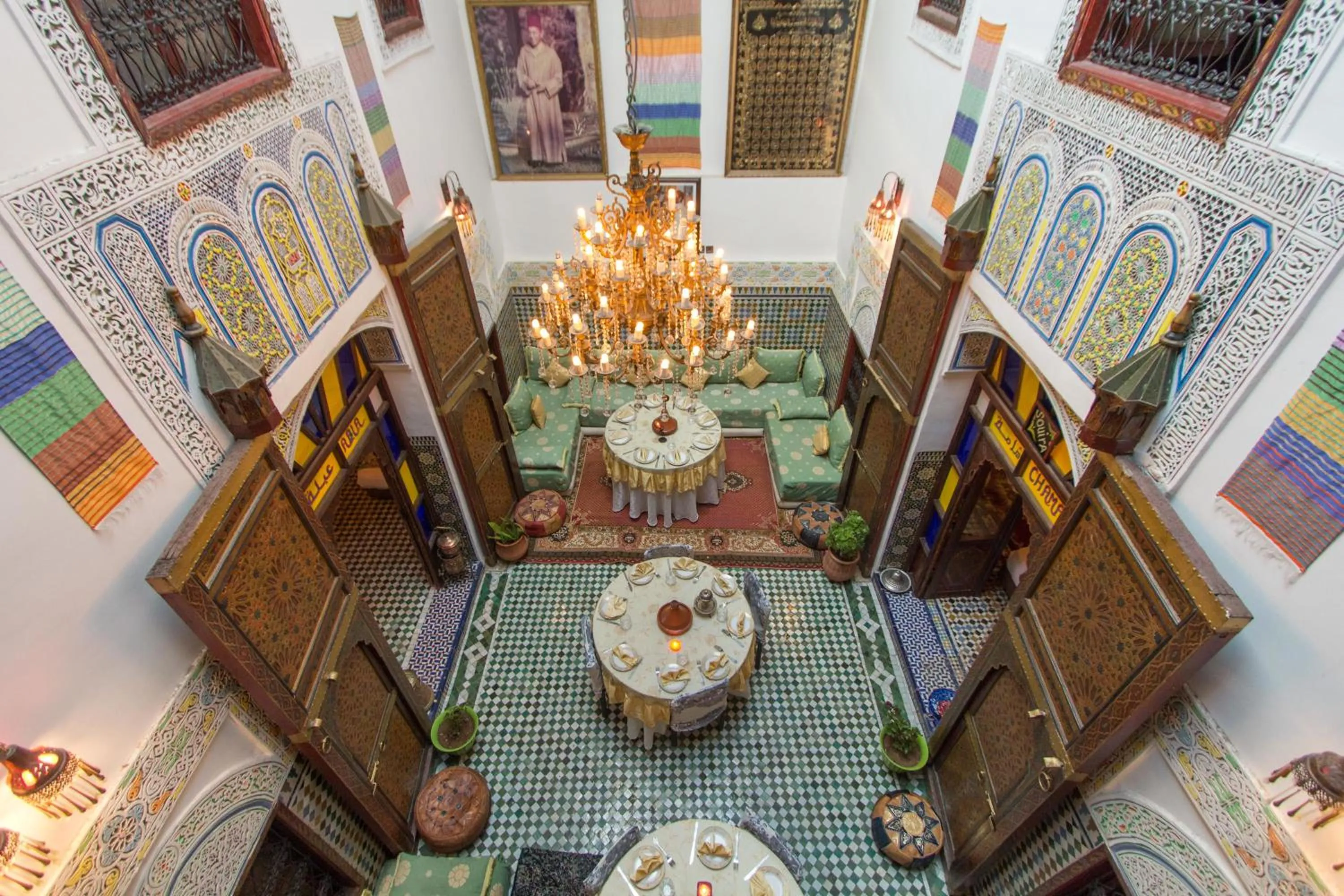 Living room in Riad El Bacha