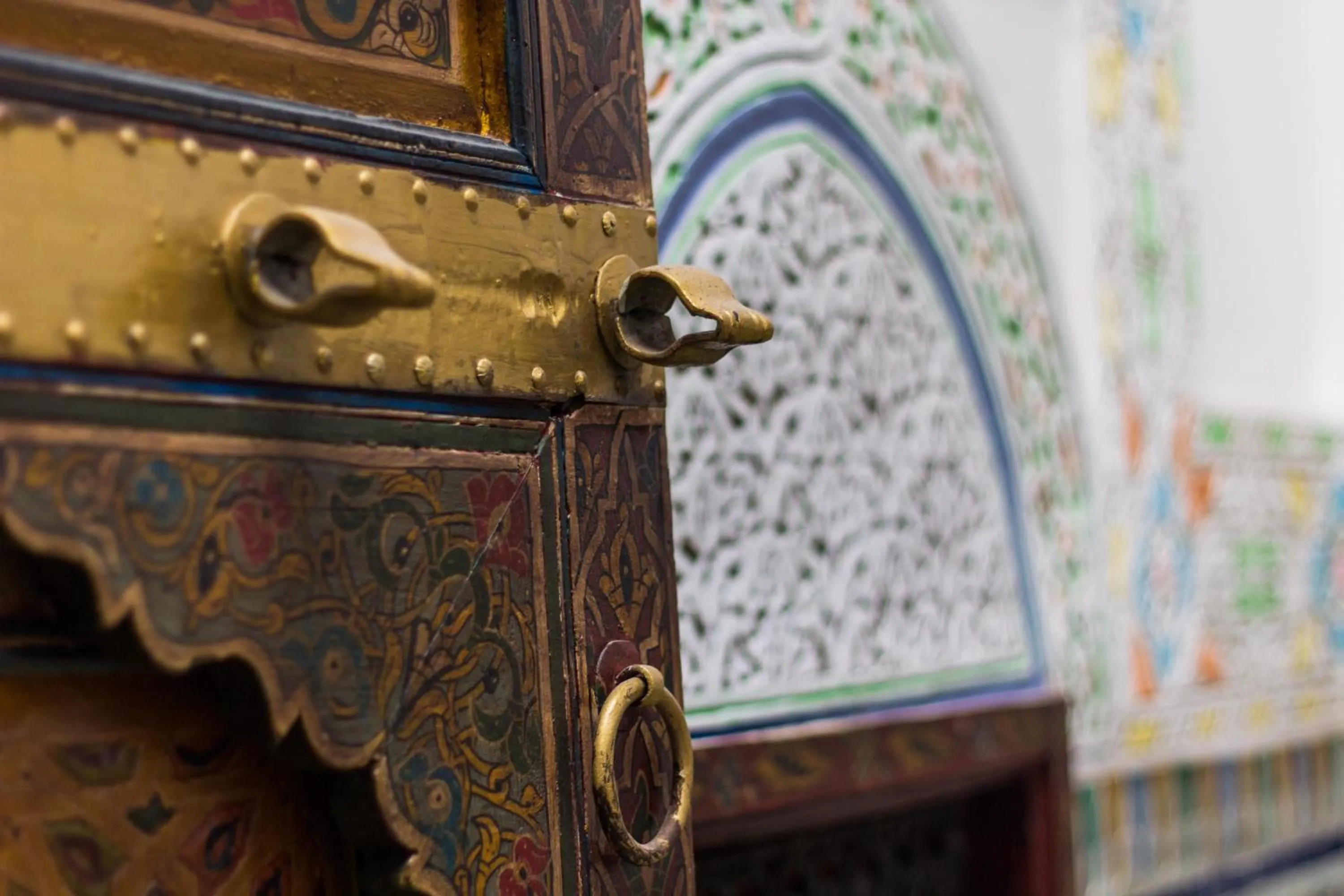 Decorative detail in Riad El Bacha