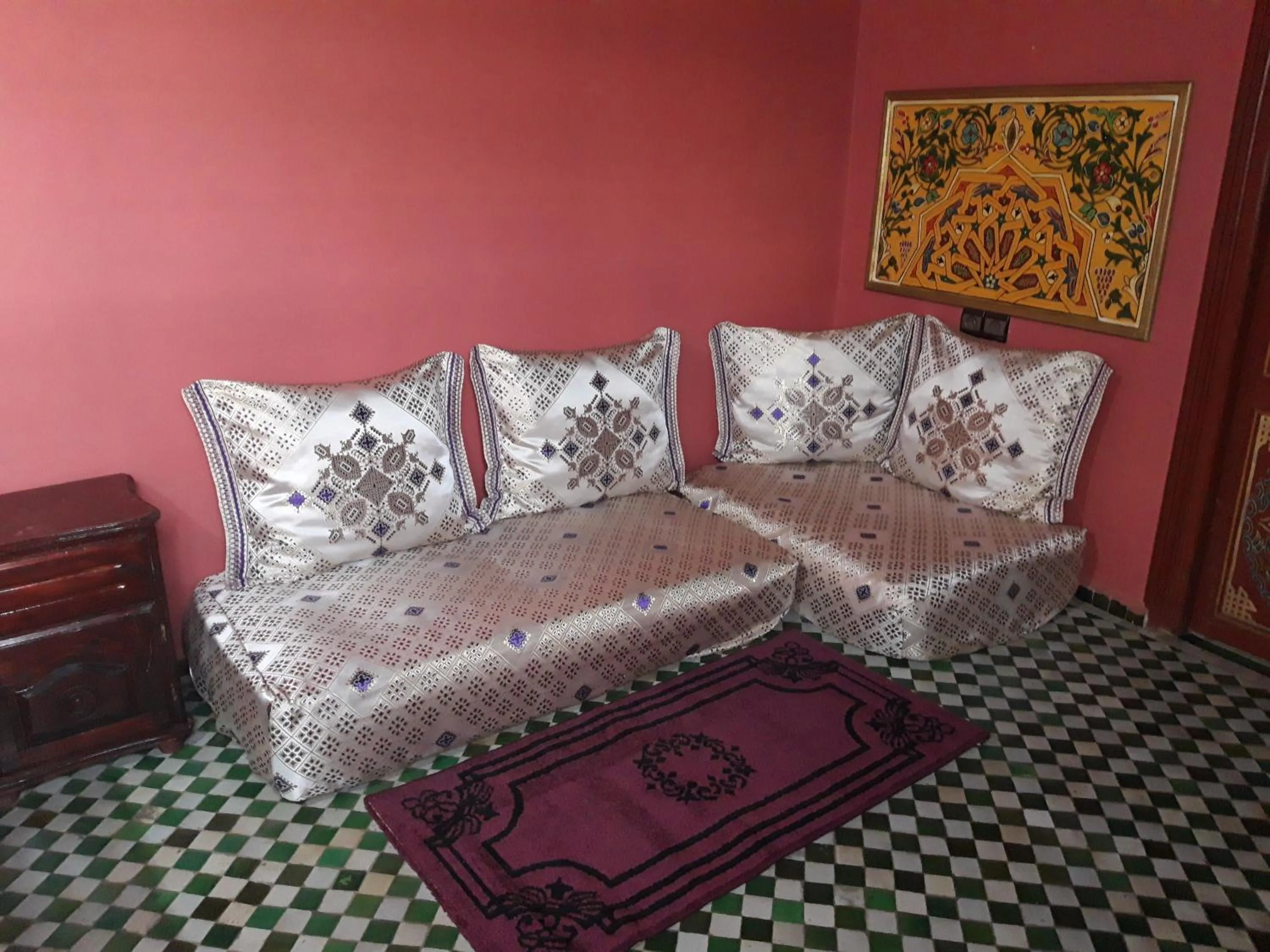 Living room in Riad El Bacha