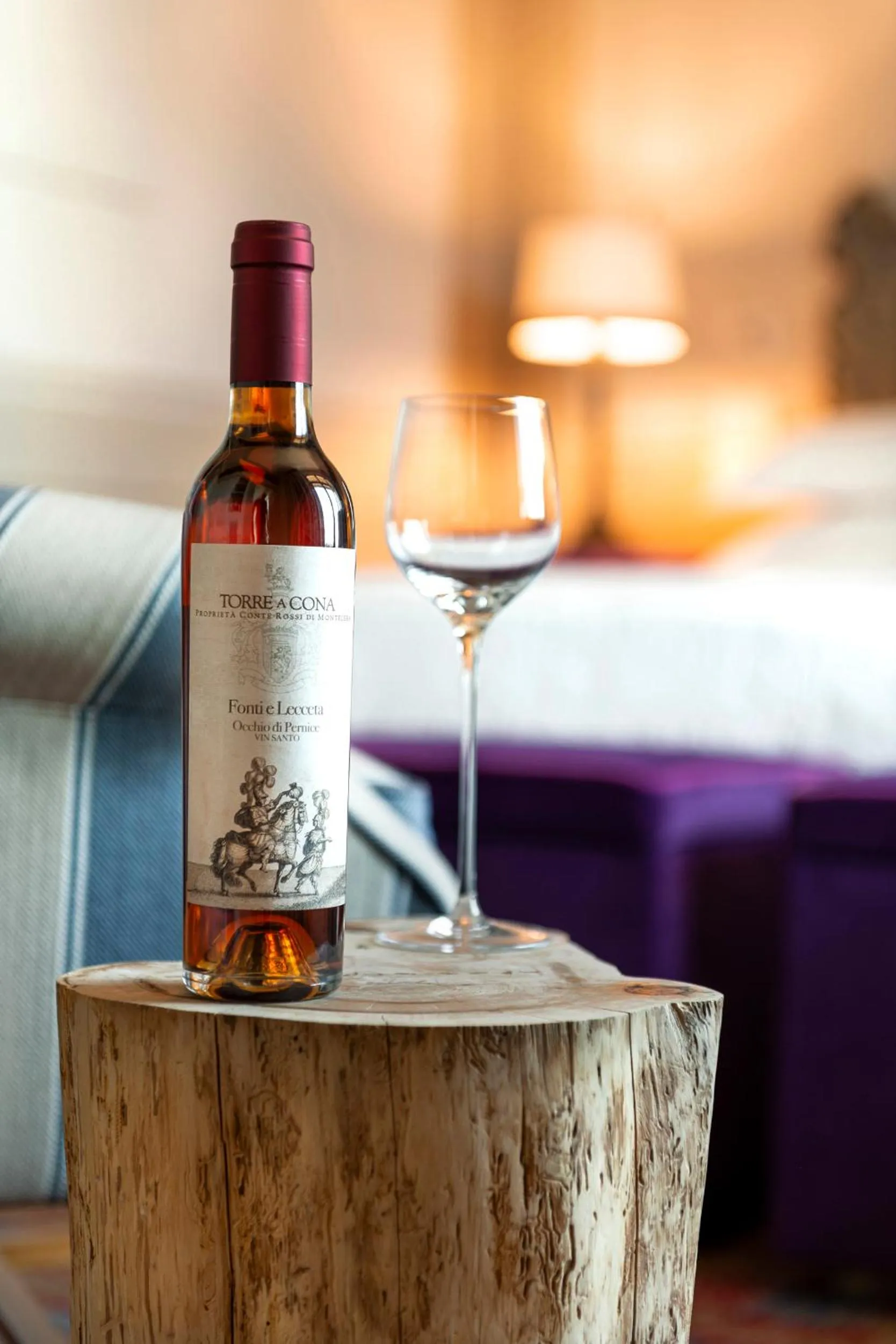 Alcoholic drinks, Bed in Torre a Cona Wine Estate