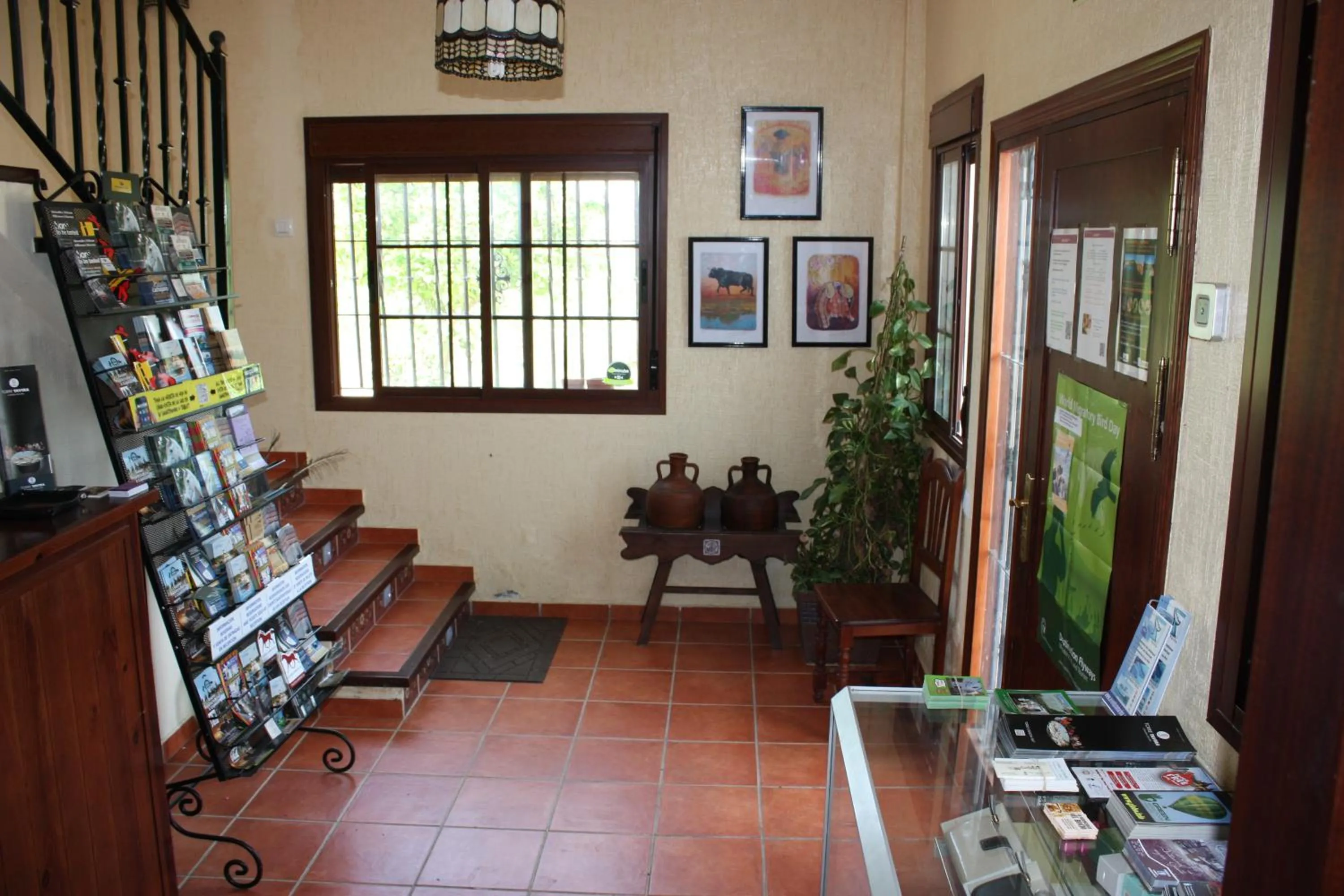 Lobby or reception in Hostal Rural La Plata Parking Incluido