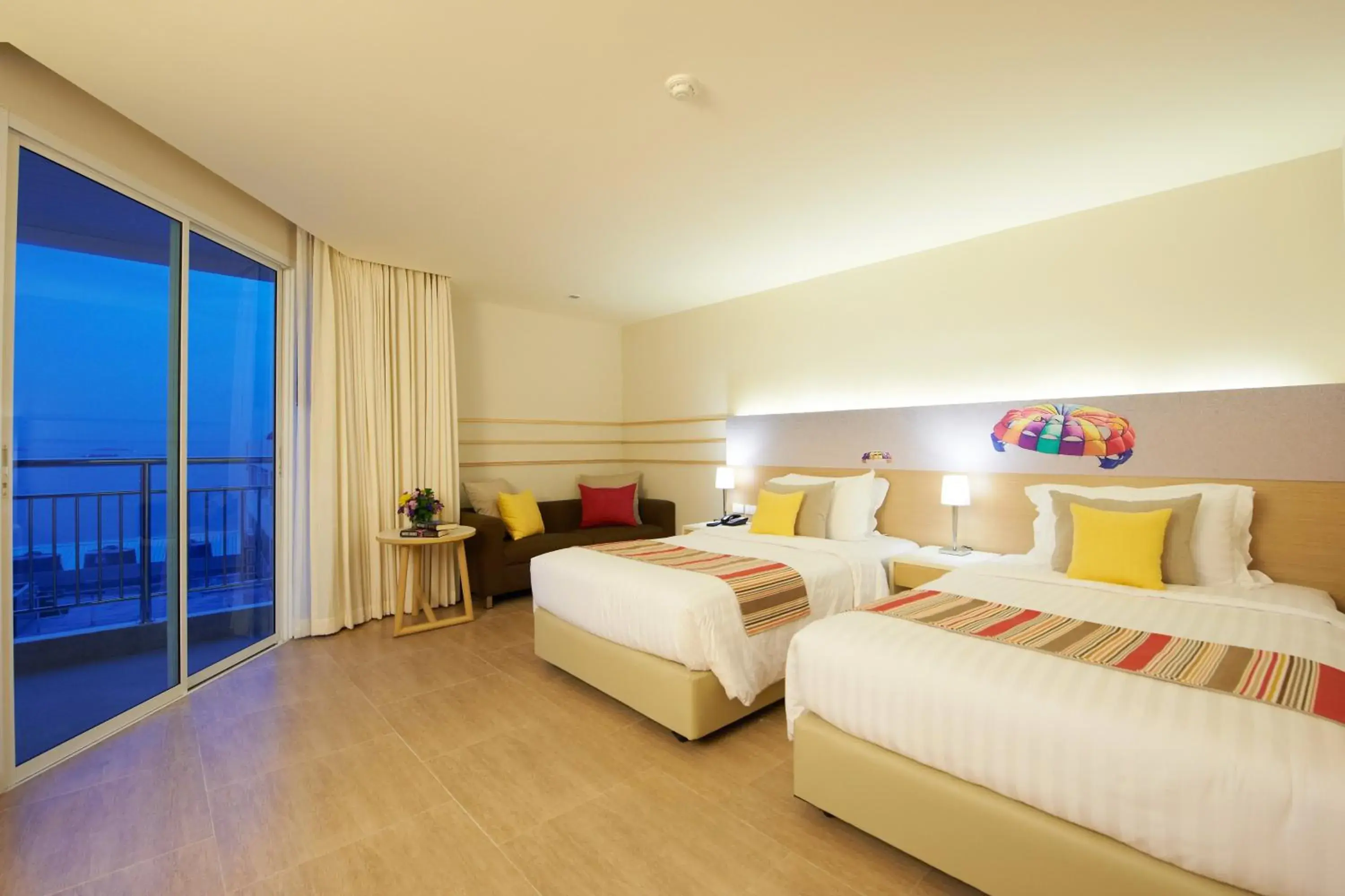 Bed in Pattaya Sea View Hotel - SHA Extra Plus