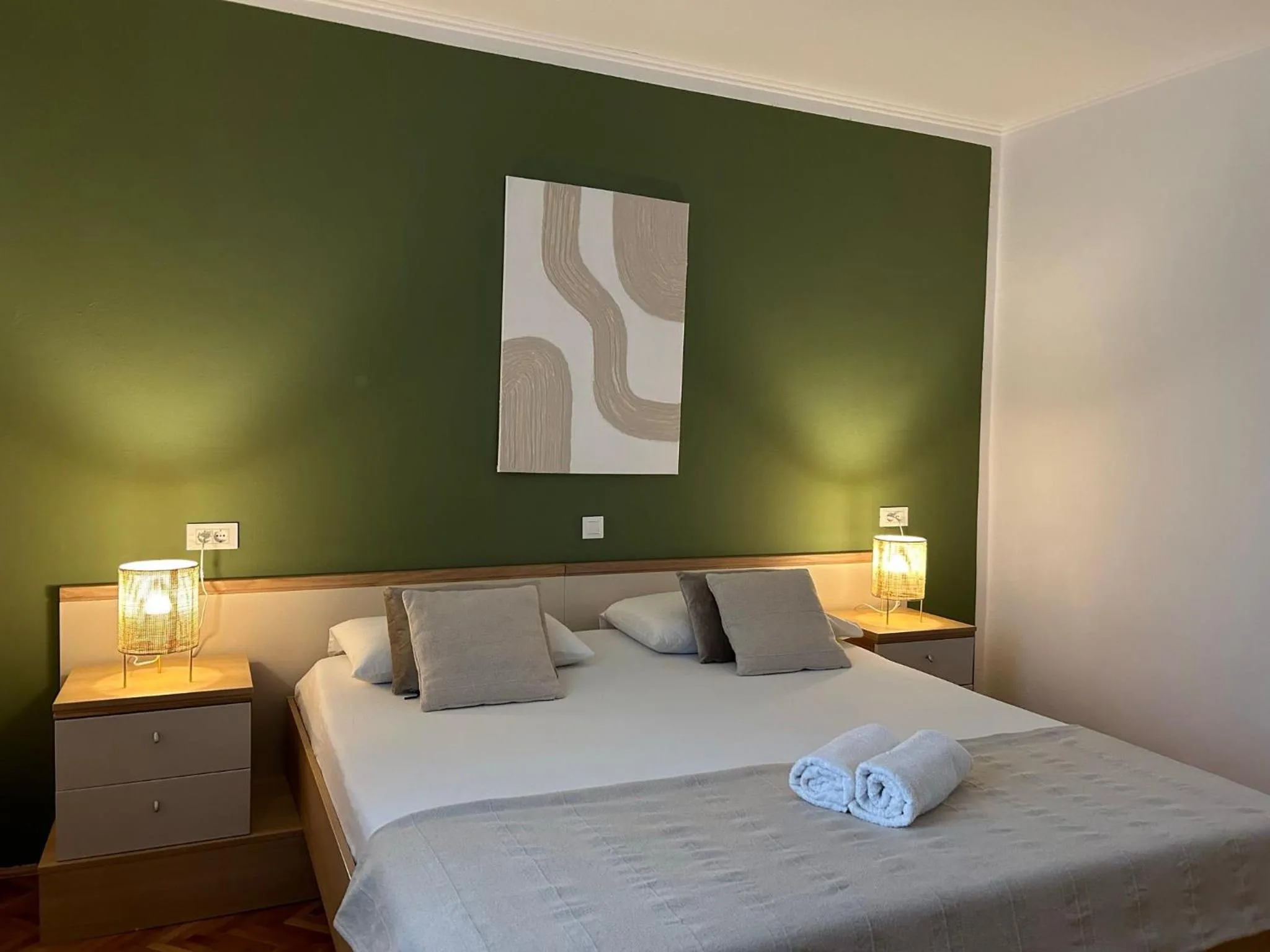 Bedroom, Bed in Perina Apartment - free parking