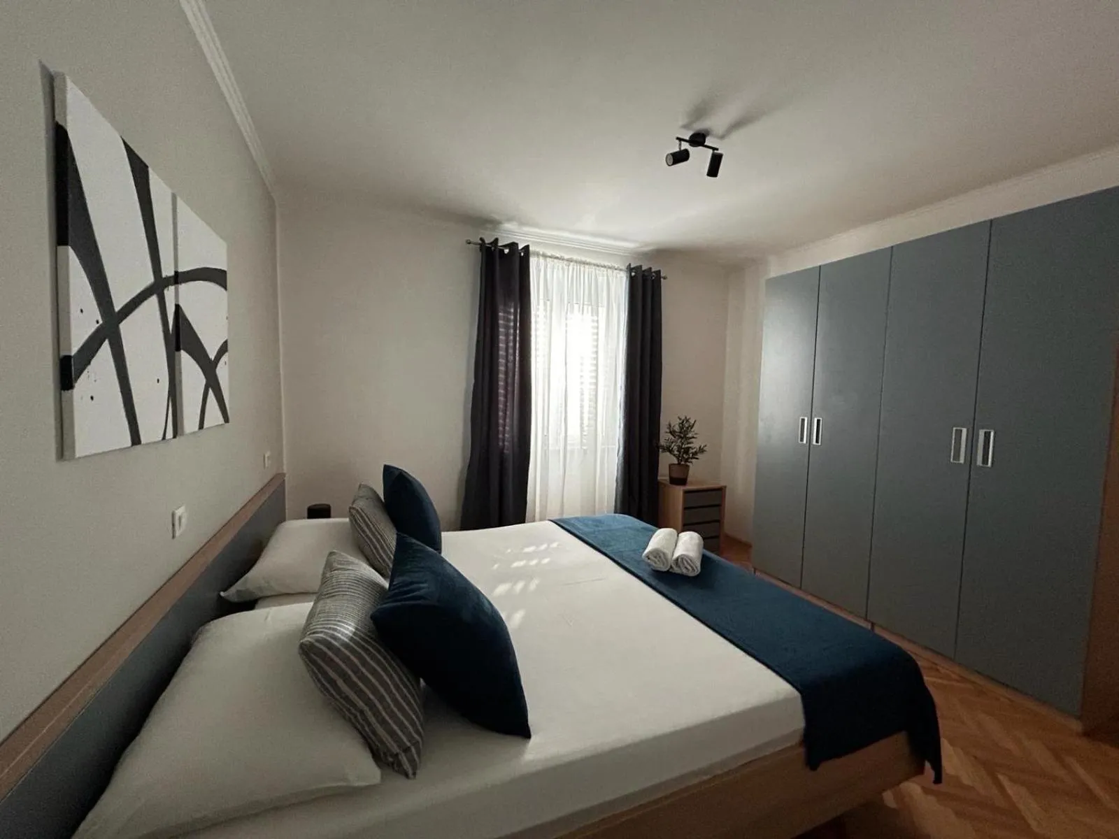 Bedroom, Bed in Perina Apartment - free parking