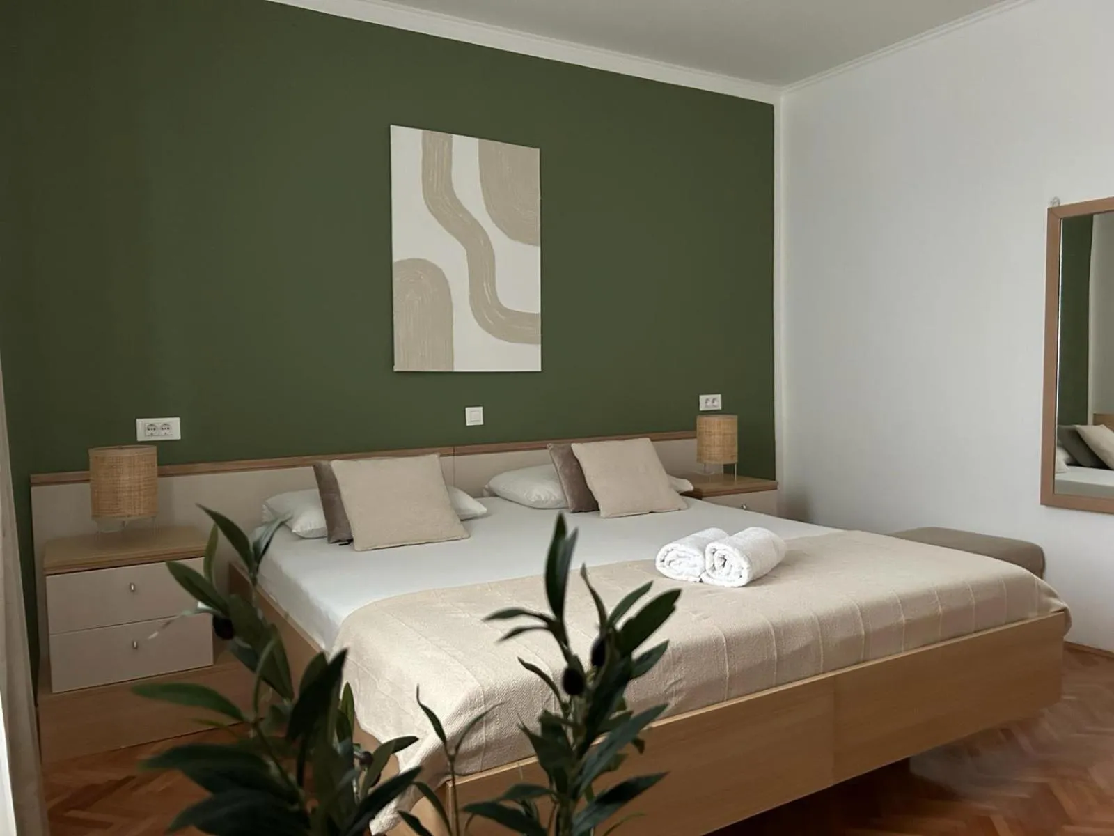 Bedroom, Bed in Perina Apartment - free parking