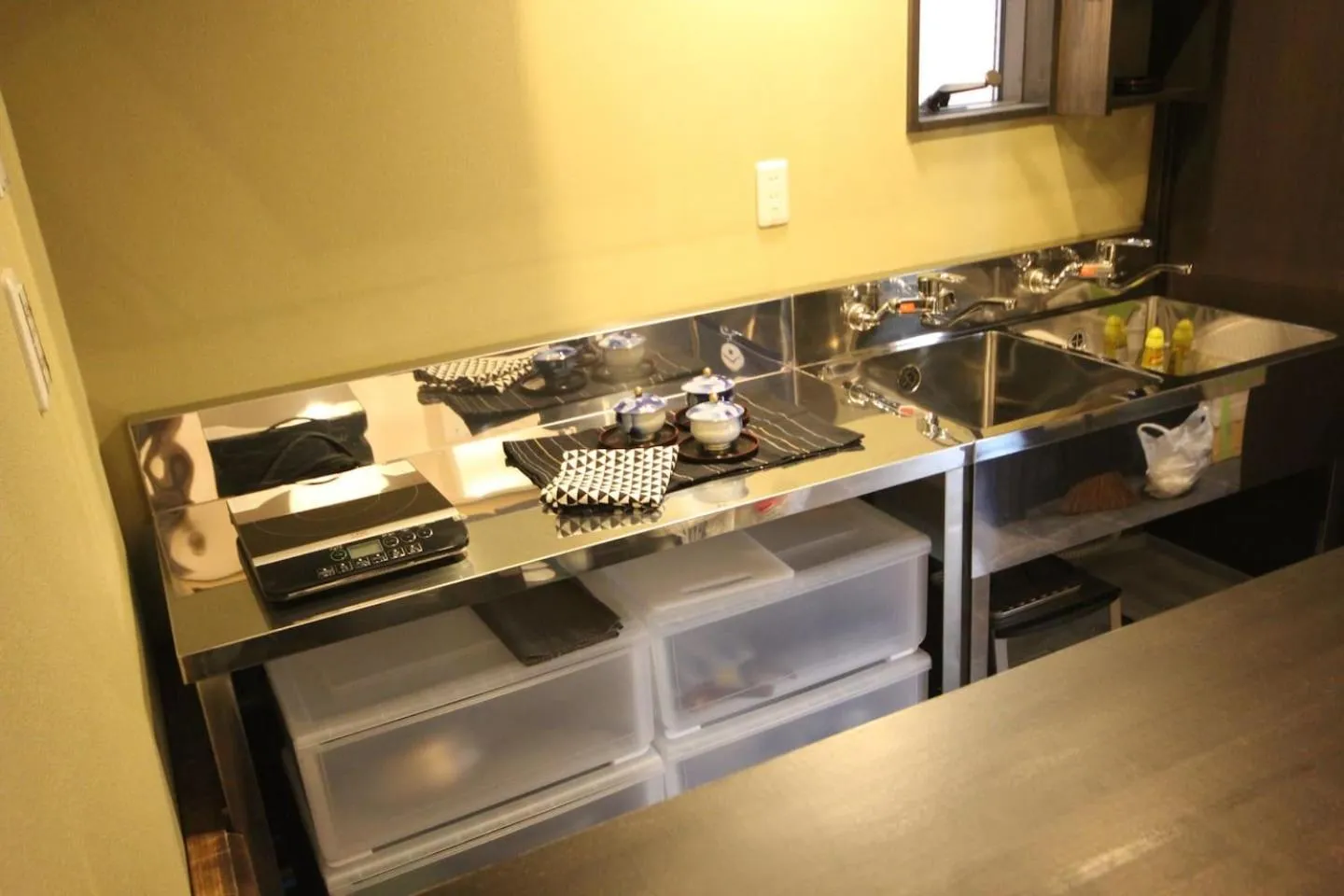 Kitchen or kitchenette in YADOYA Asakusa-Honkan