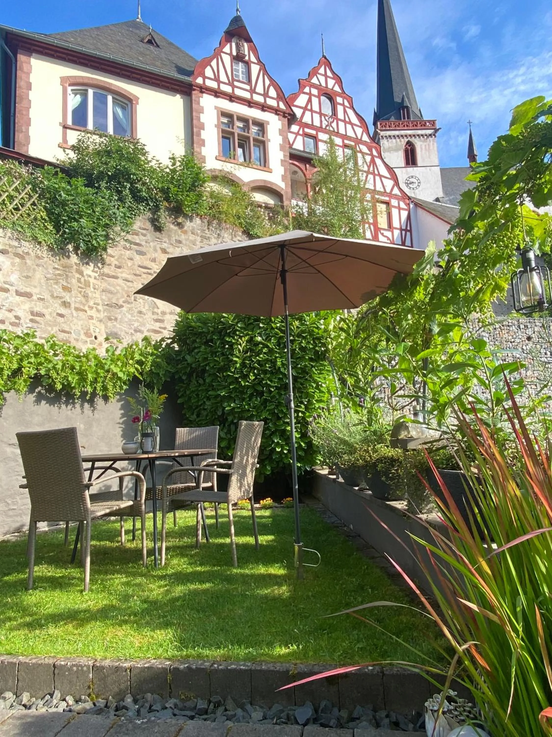 Garden in Ferienwohnung Ambiente