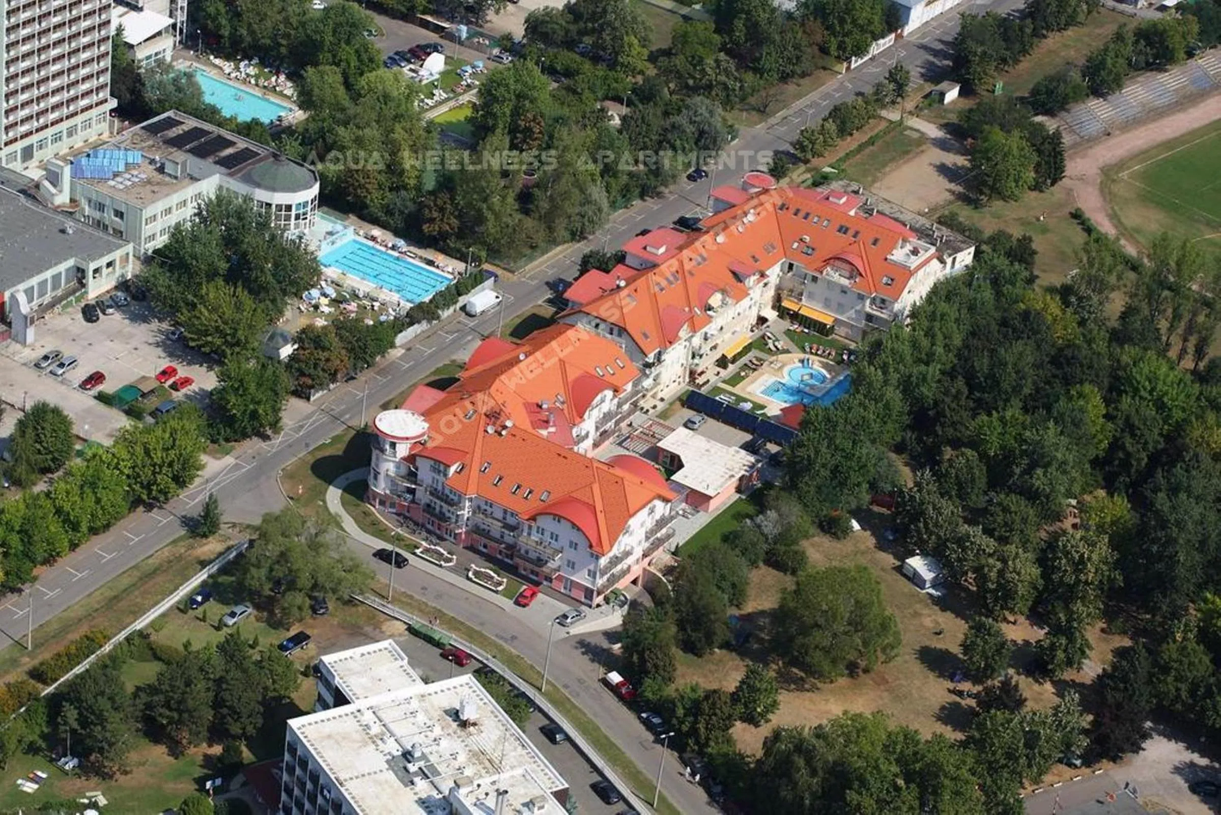 Bird's eye view in Aqua Wellness Apartments