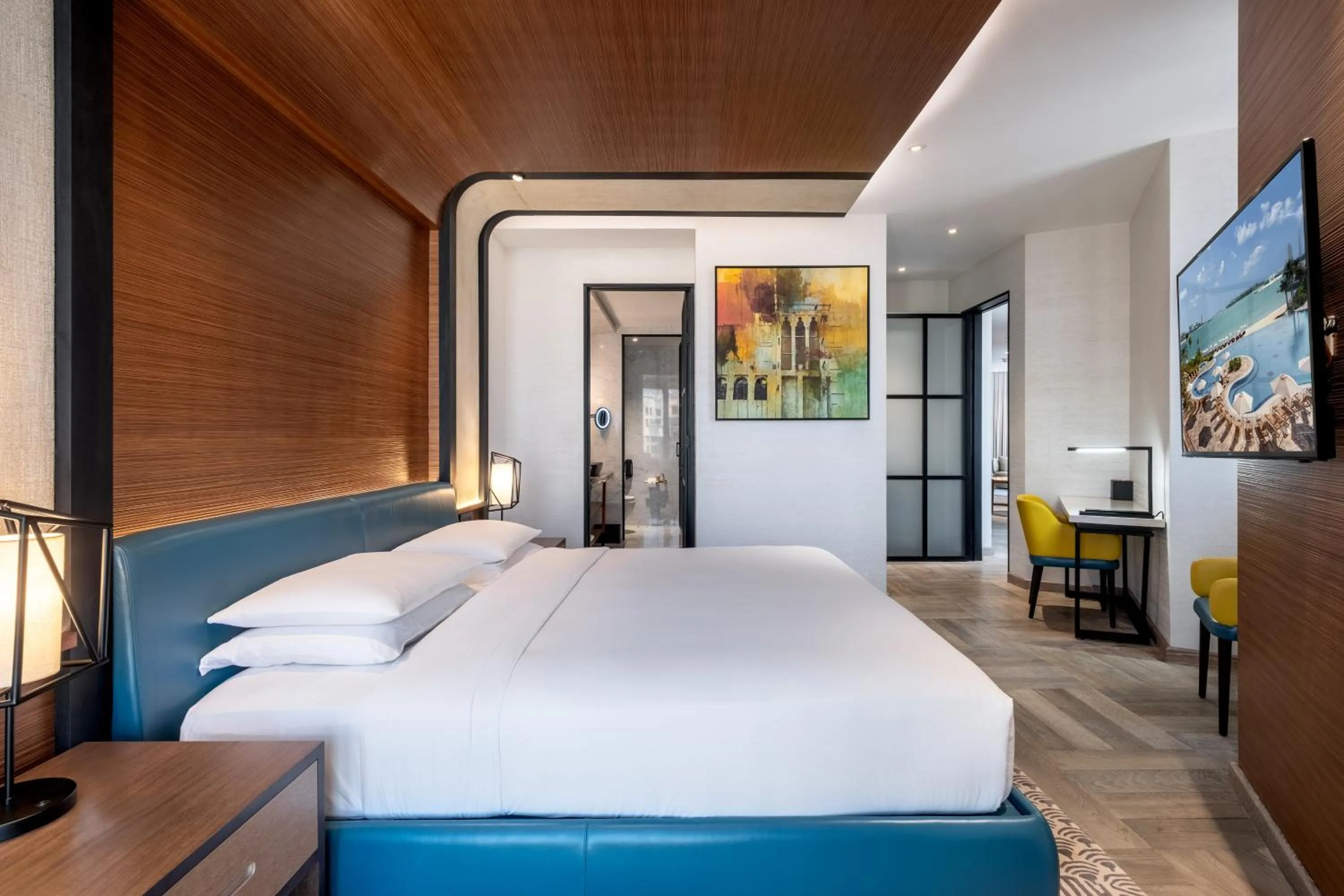 Bedroom, Bed in Andaz Family Suites by Hyatt- Palm Jumeirah