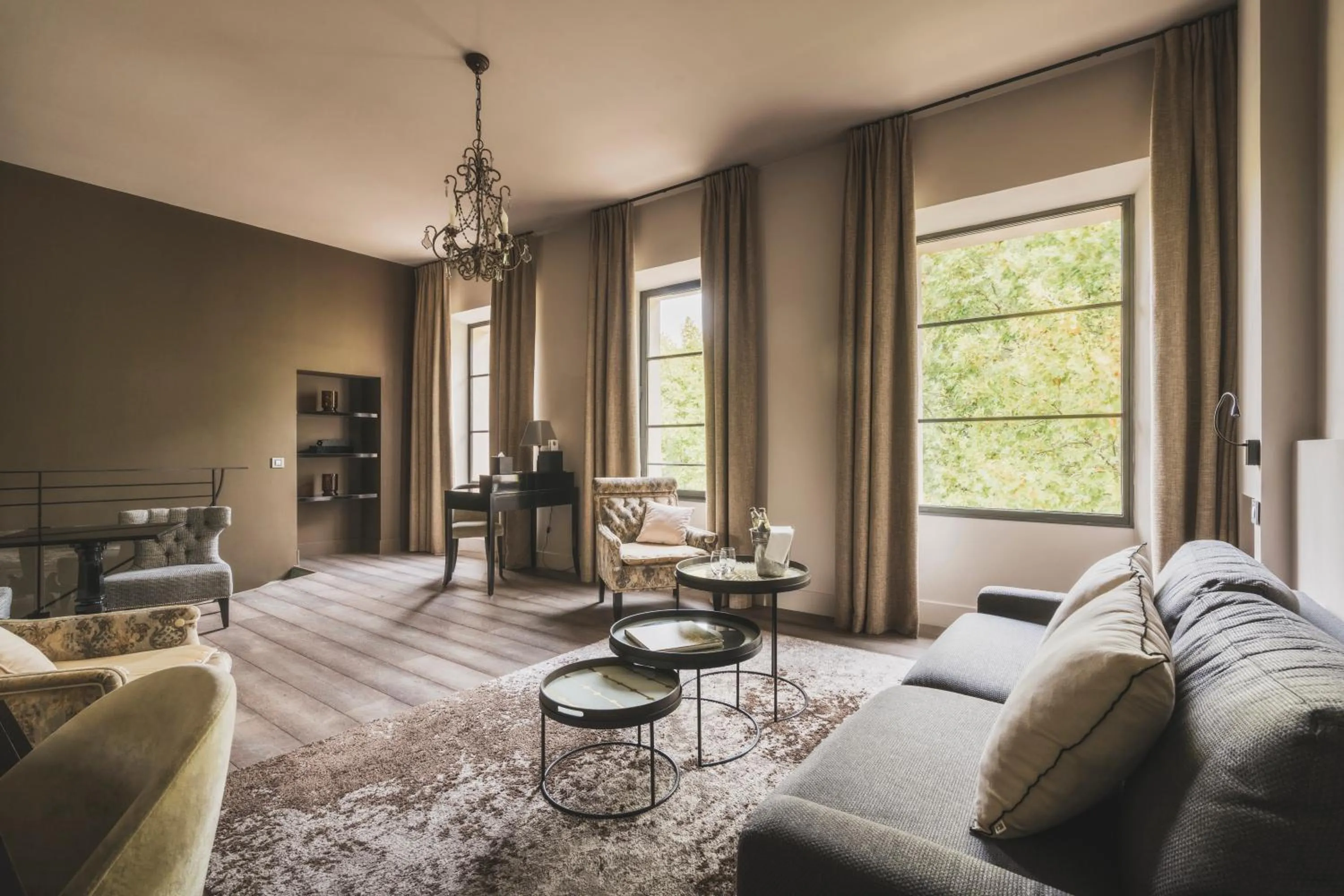 Living room in Les Lodges Sainte-Victoire Hotel & Spa