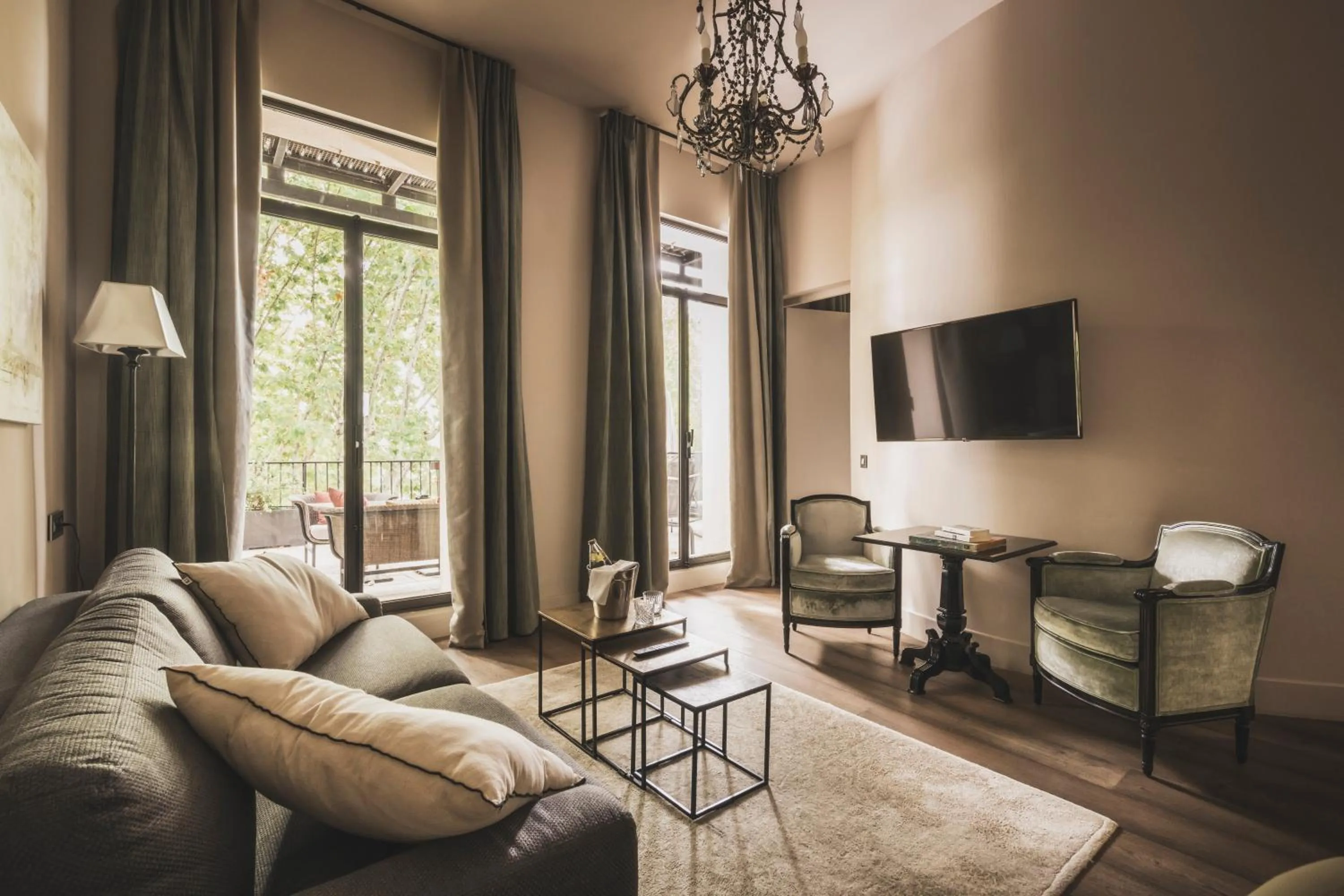 Living room in Les Lodges Sainte-Victoire Hotel & Spa