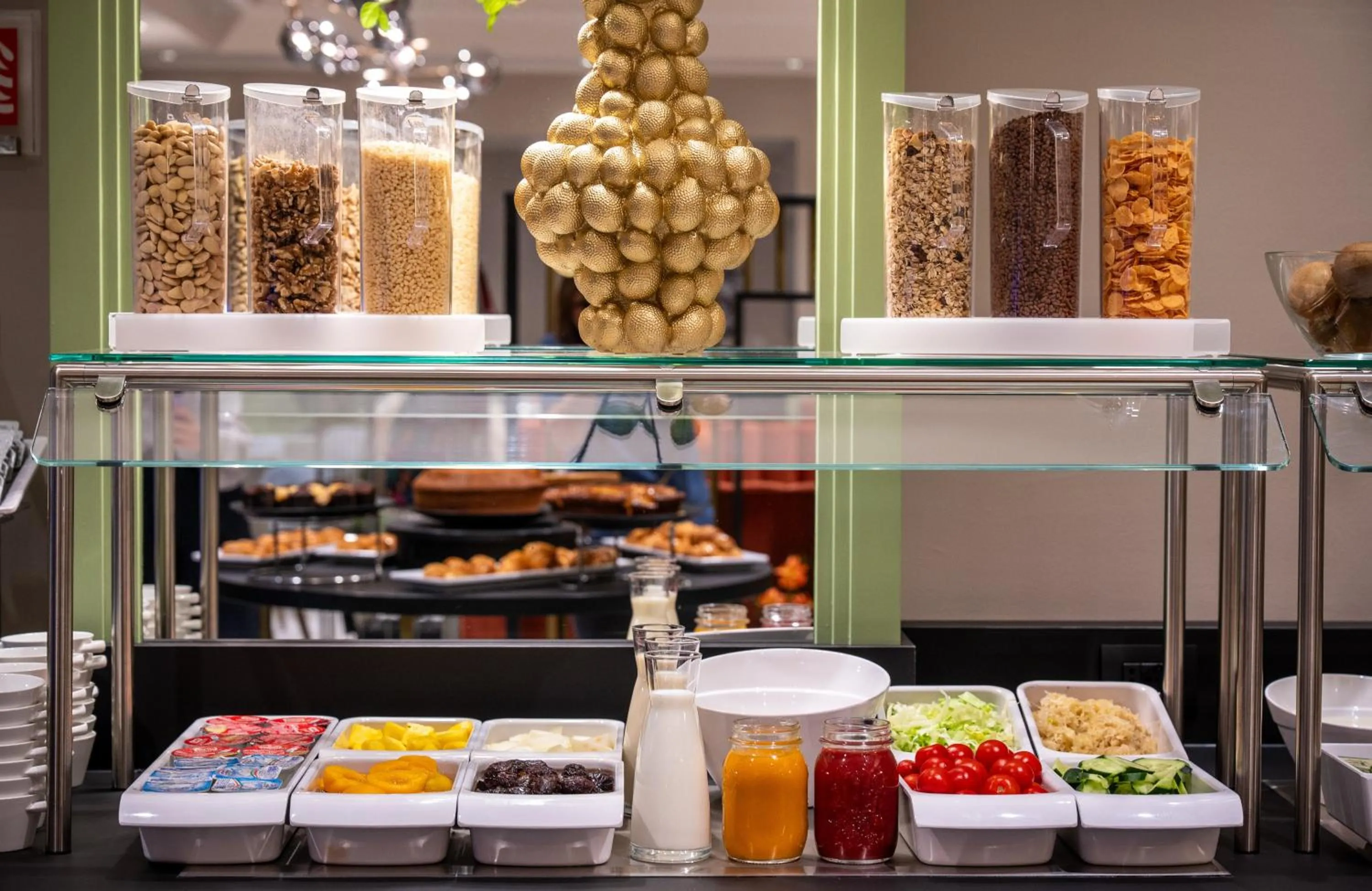 Buffet breakfast in Leonardo Boutique Hotel Rome Monti