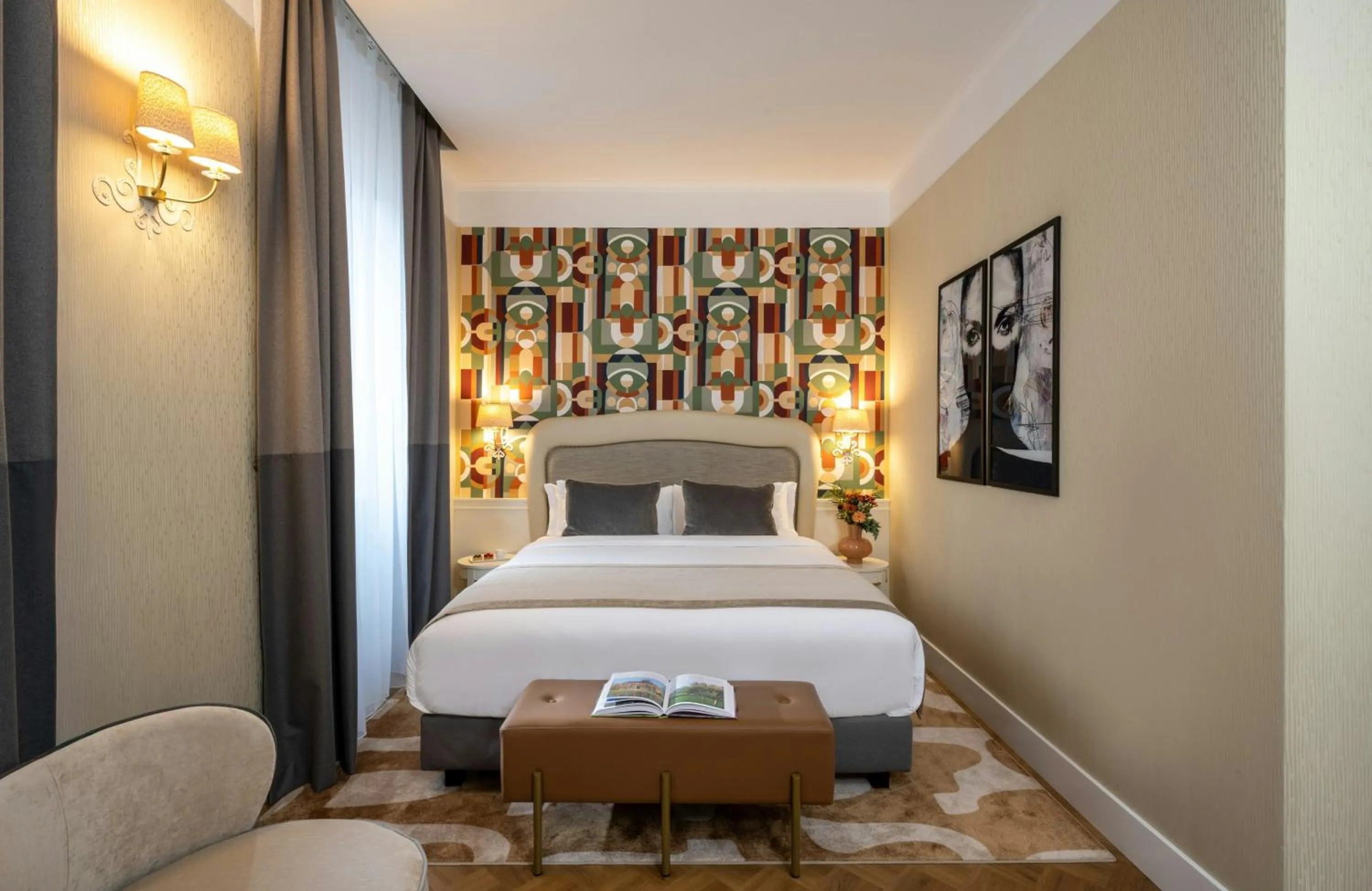 Bedroom, Bed in Leonardo Boutique Hotel Rome Monti