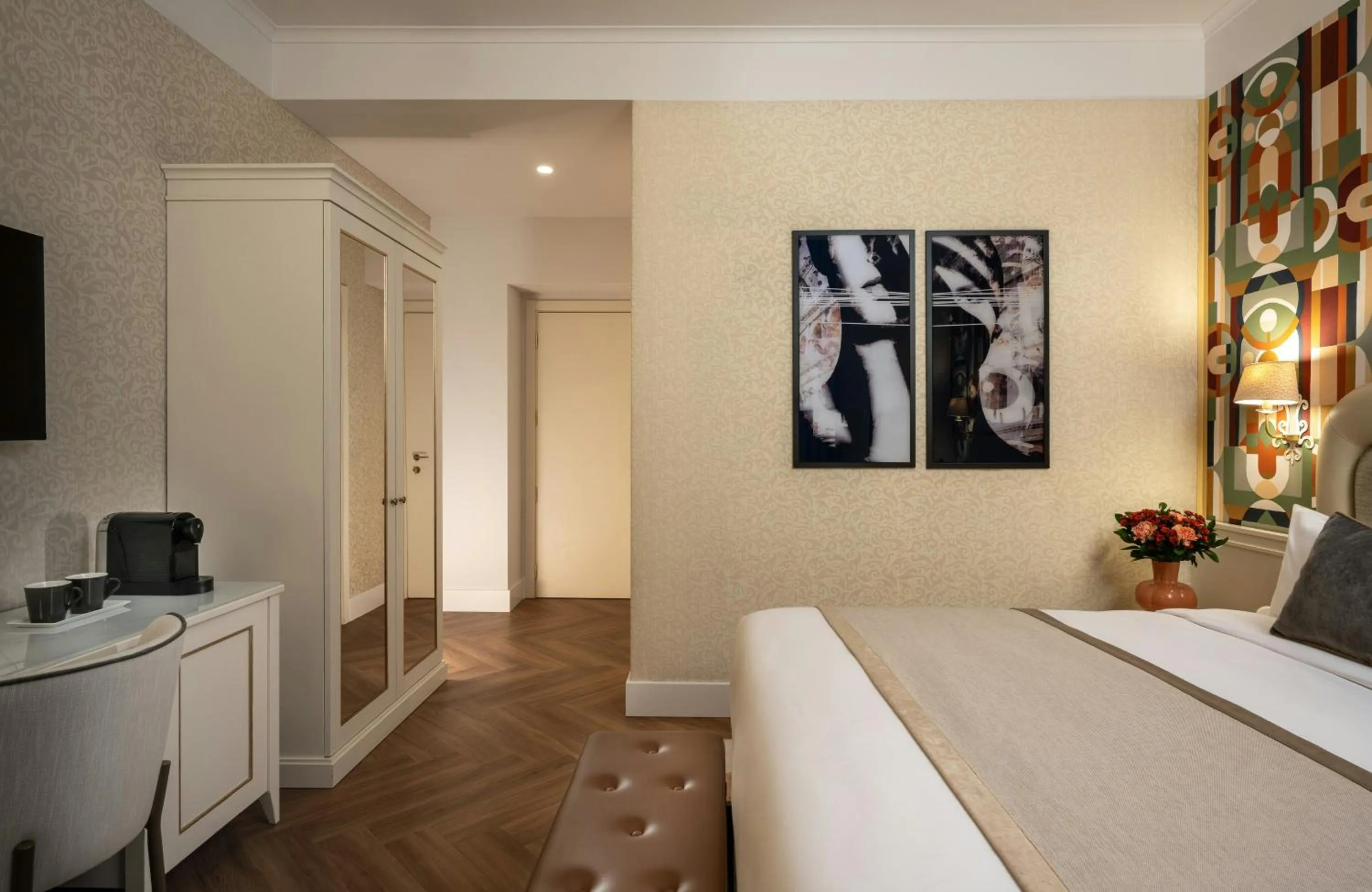 Bedroom, Bed in Leonardo Boutique Hotel Rome Monti