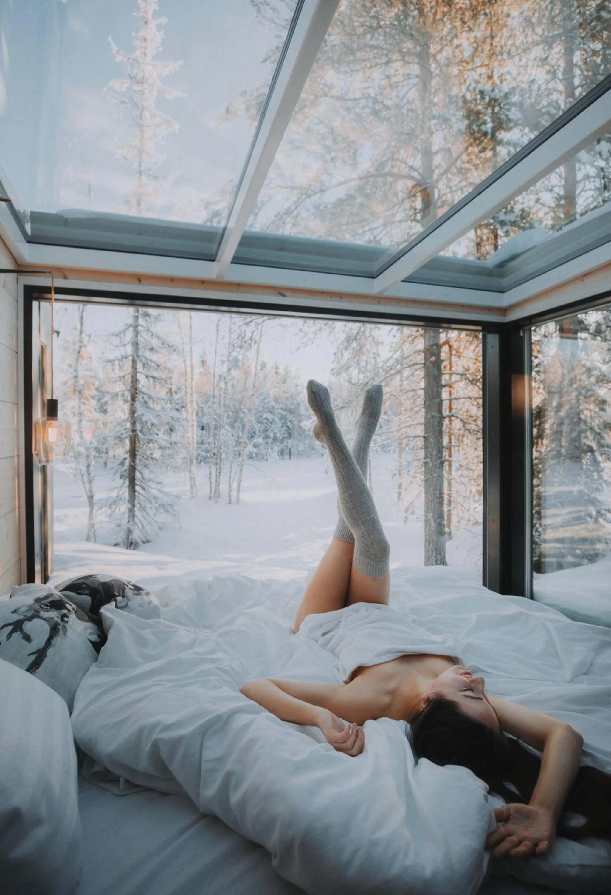 Bed in Kuuru Tunturilaakso by Kide Hotel