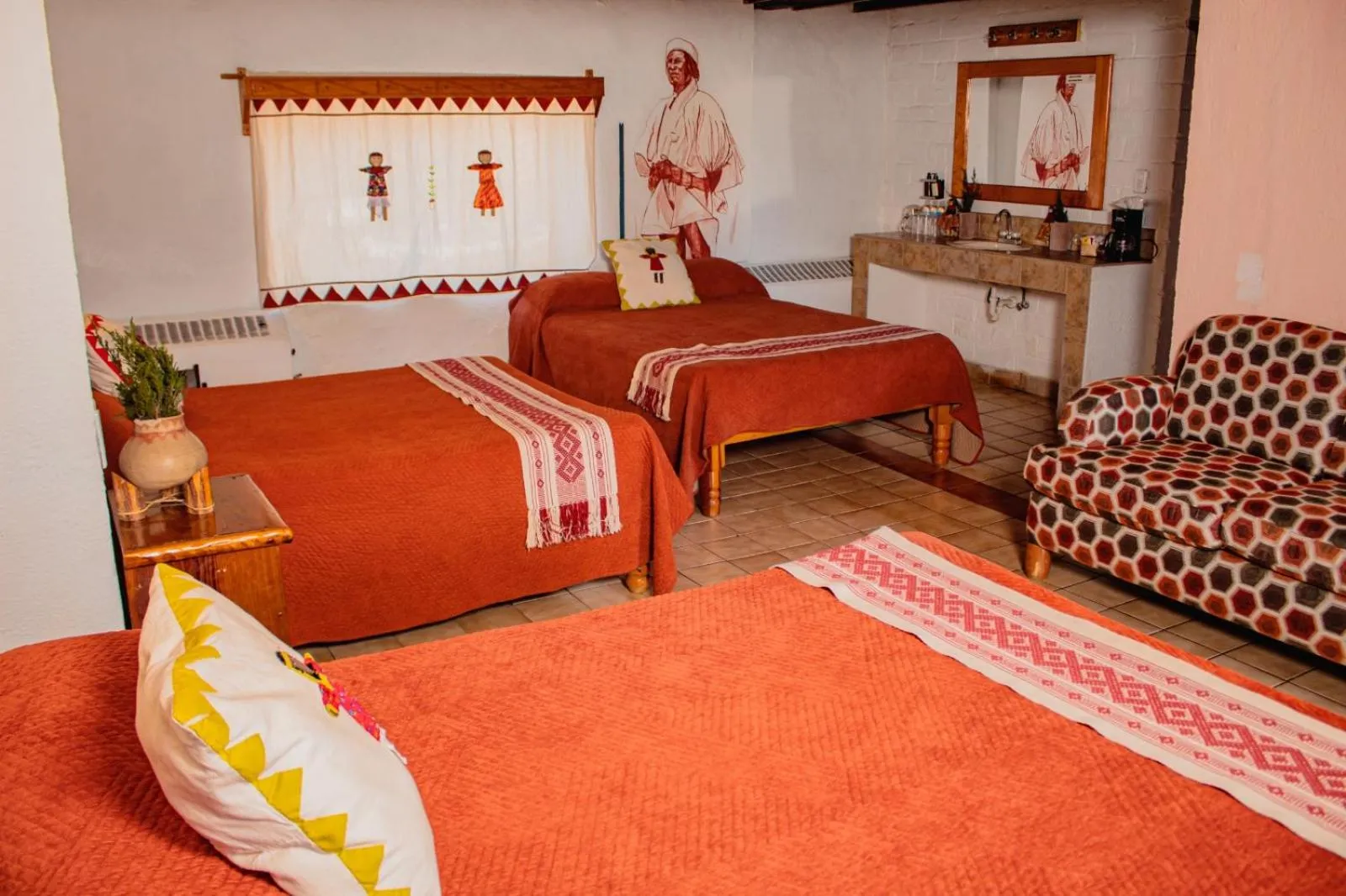 Bed in Hotel Divisadero Barrancas