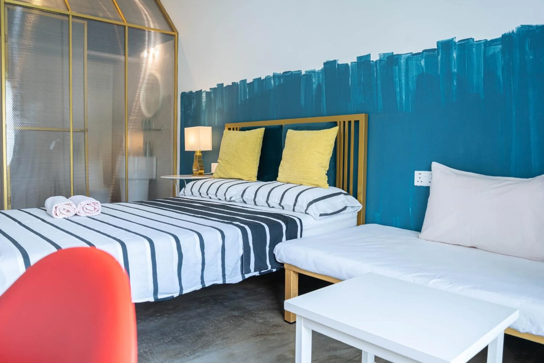 Bed in Smell rose beach garden花语海沙滩花园